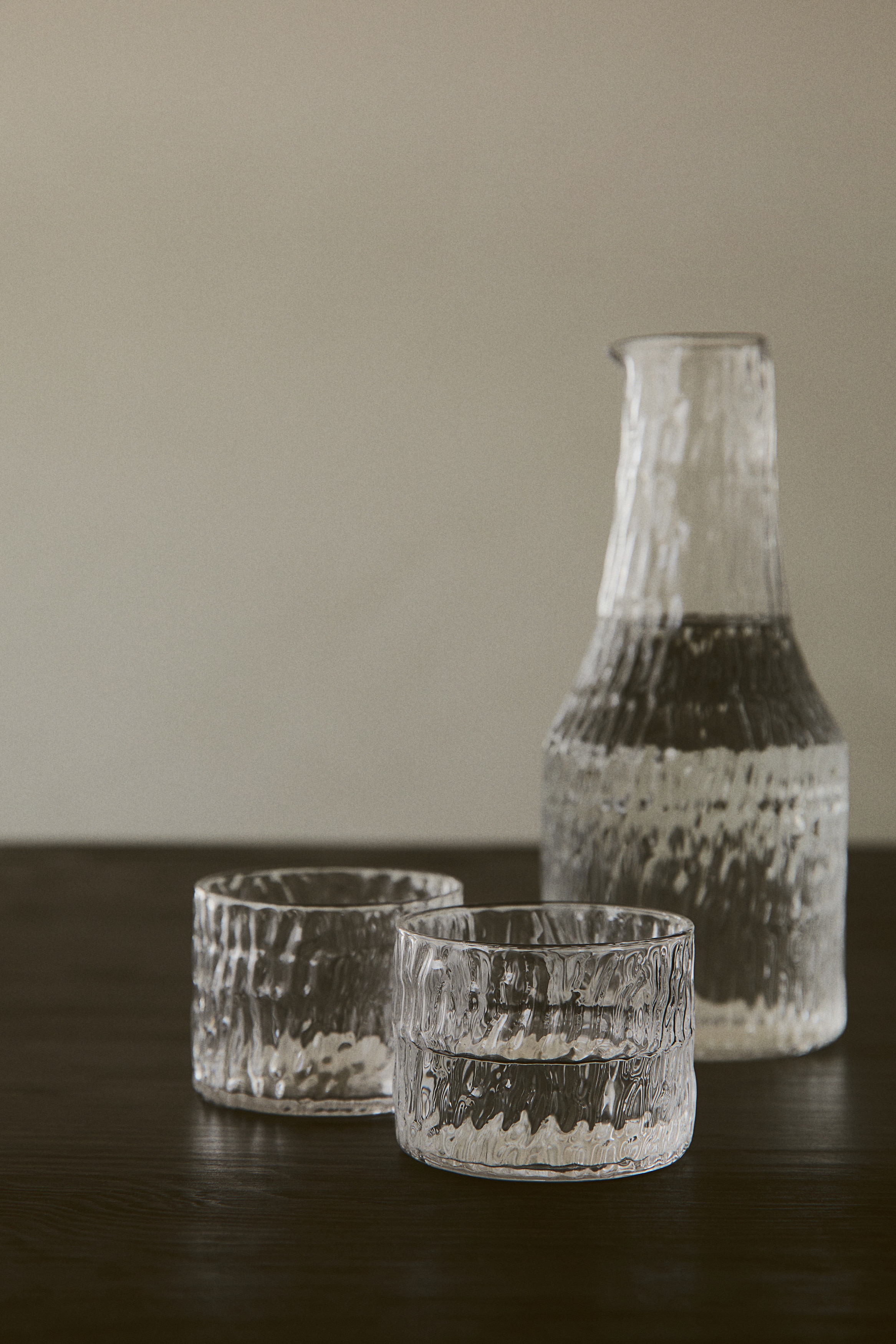 2-pack glass tumblers - Clear glass