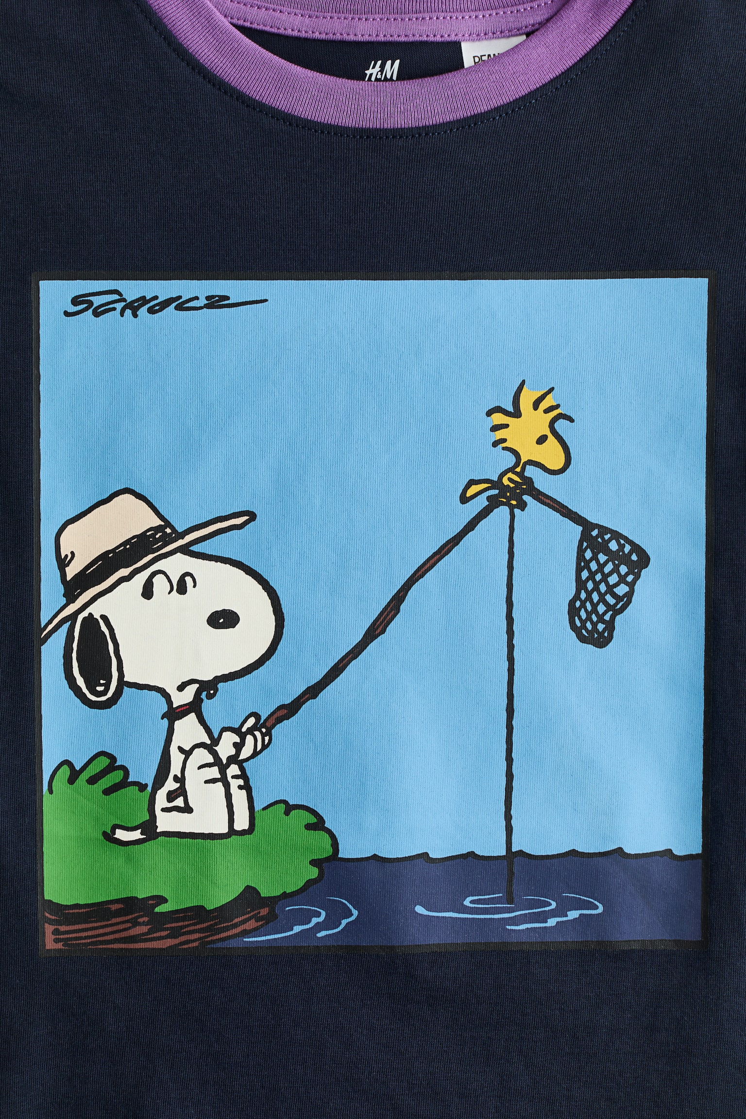 Áo thun in hình - Màu xanh tím than/Snoopy/Màu vàng/Snoopy/Màu xanh dương sáng/Snoopy/Màu kem/Snoopy - 3