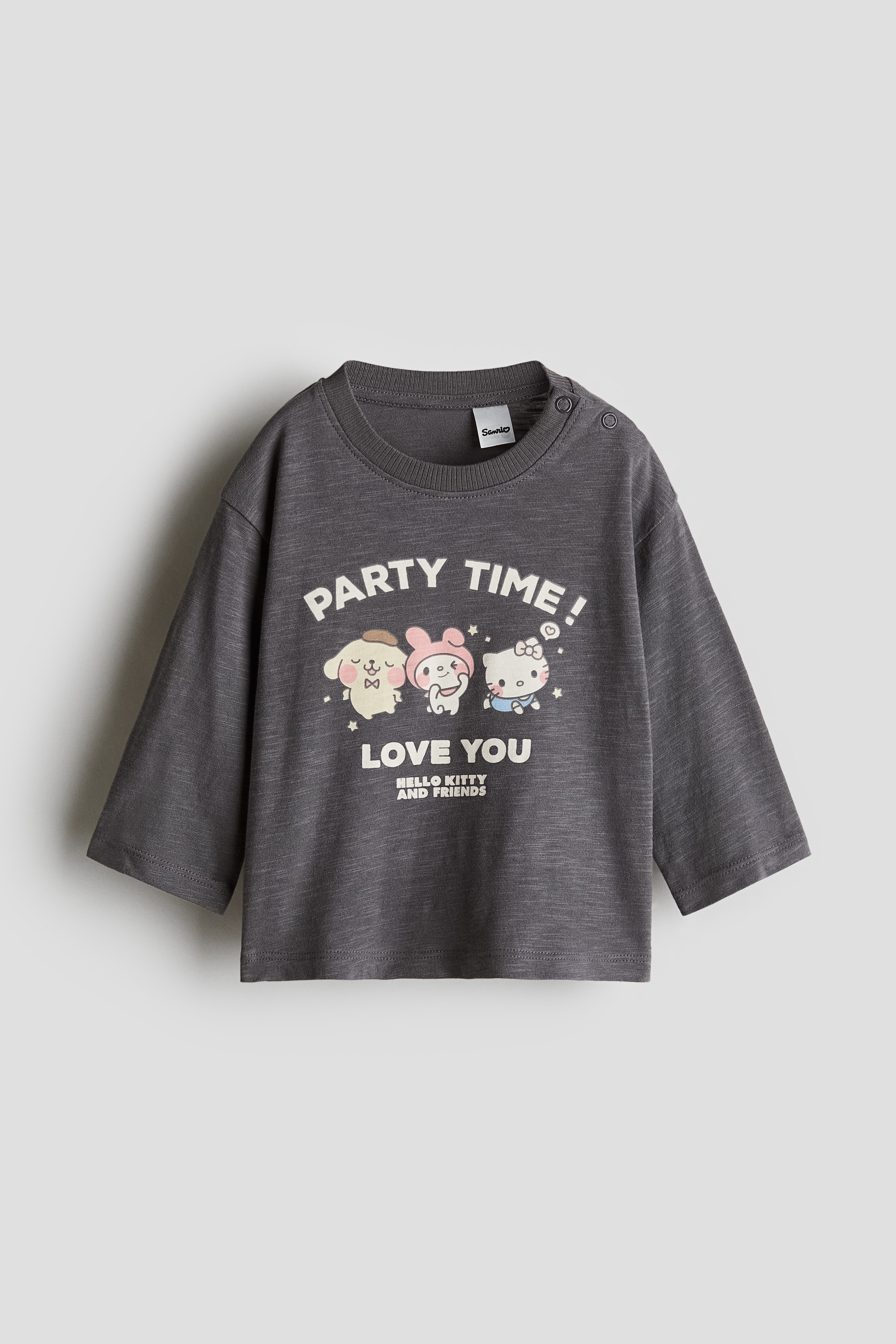 Printed Jersey Shirt - Gray/My Melody - Kids | H&M US