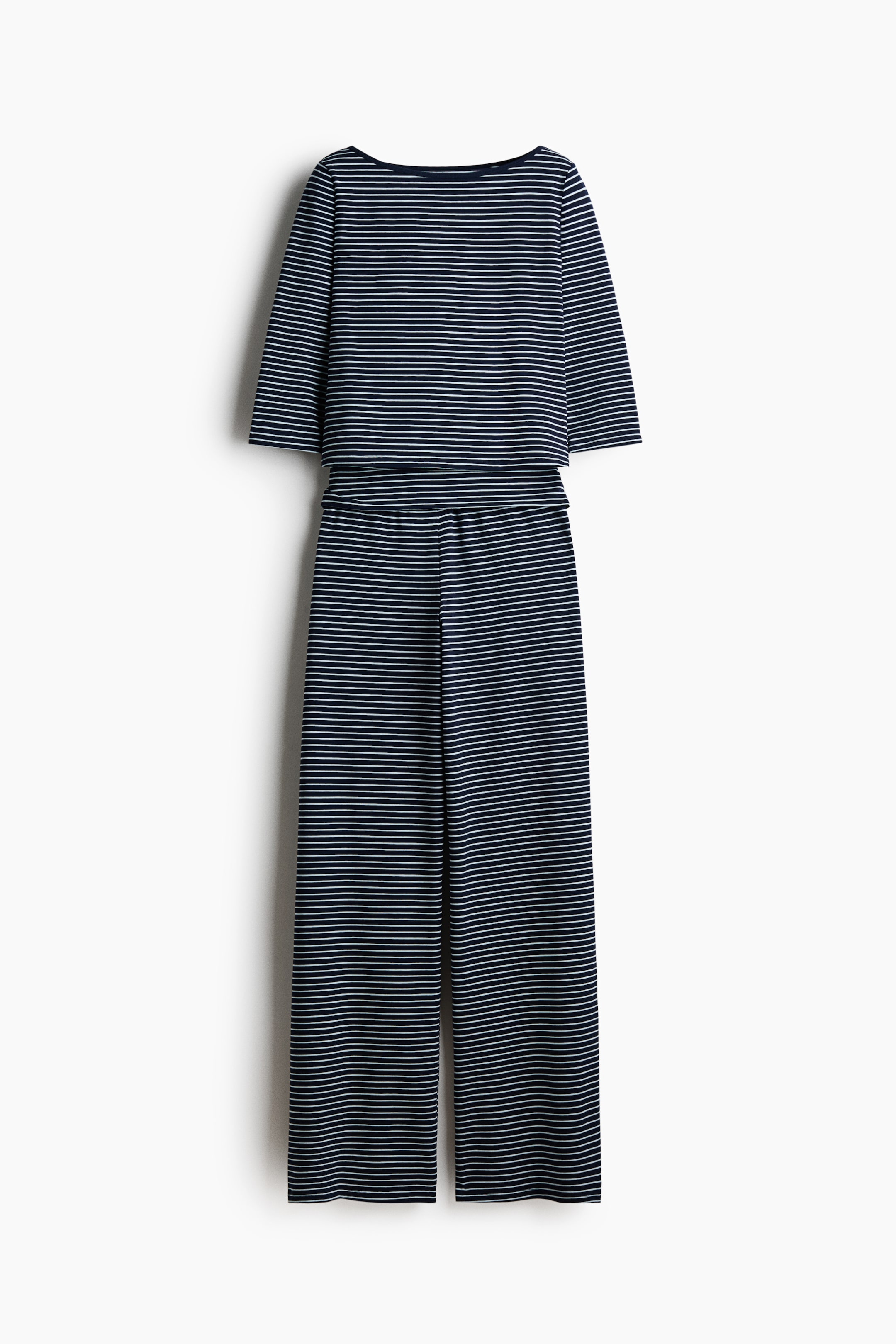 View larger image: Cotton pyjamas - Navy blue/Striped - Ladies | H&M 1