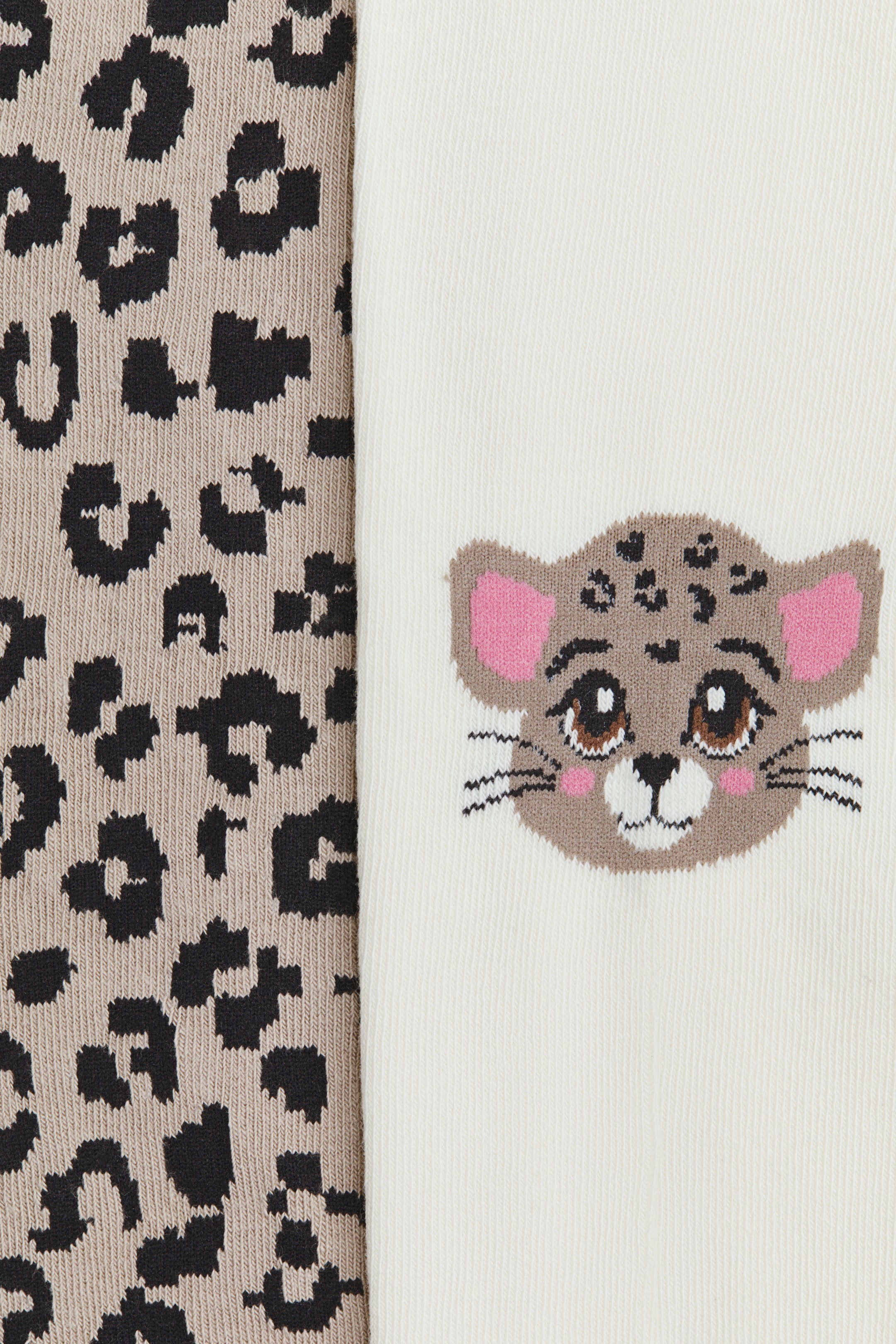 2-Pack Jacquard-Knit Tights