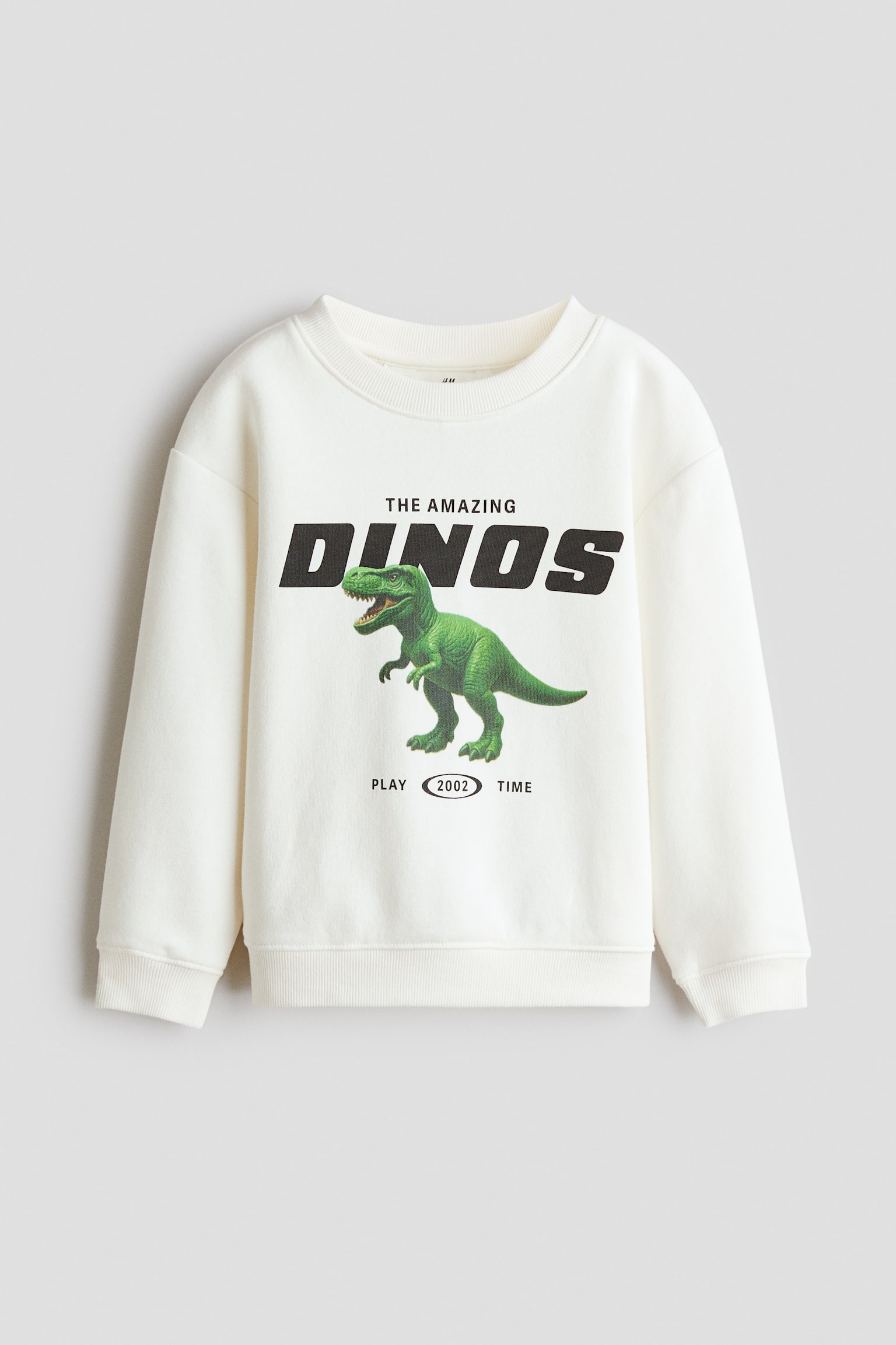 Mikina s česaným rubem a potiskem - Bílá/Dinos/Tmavě zelená/sportovní míče/Béžová/dinosauři/Bílá/zelený proužek/Světle béžová/dinosauři/Oranžová/dýně/Tmavě hnědá/lev/Tlumená světle žlutá/Play Crew/Šedá/pavouk/Light grey marl/Chelsea/Námořnická modř/Saturn Quest/Peprmintová/lebky/Krémová/New York Diner