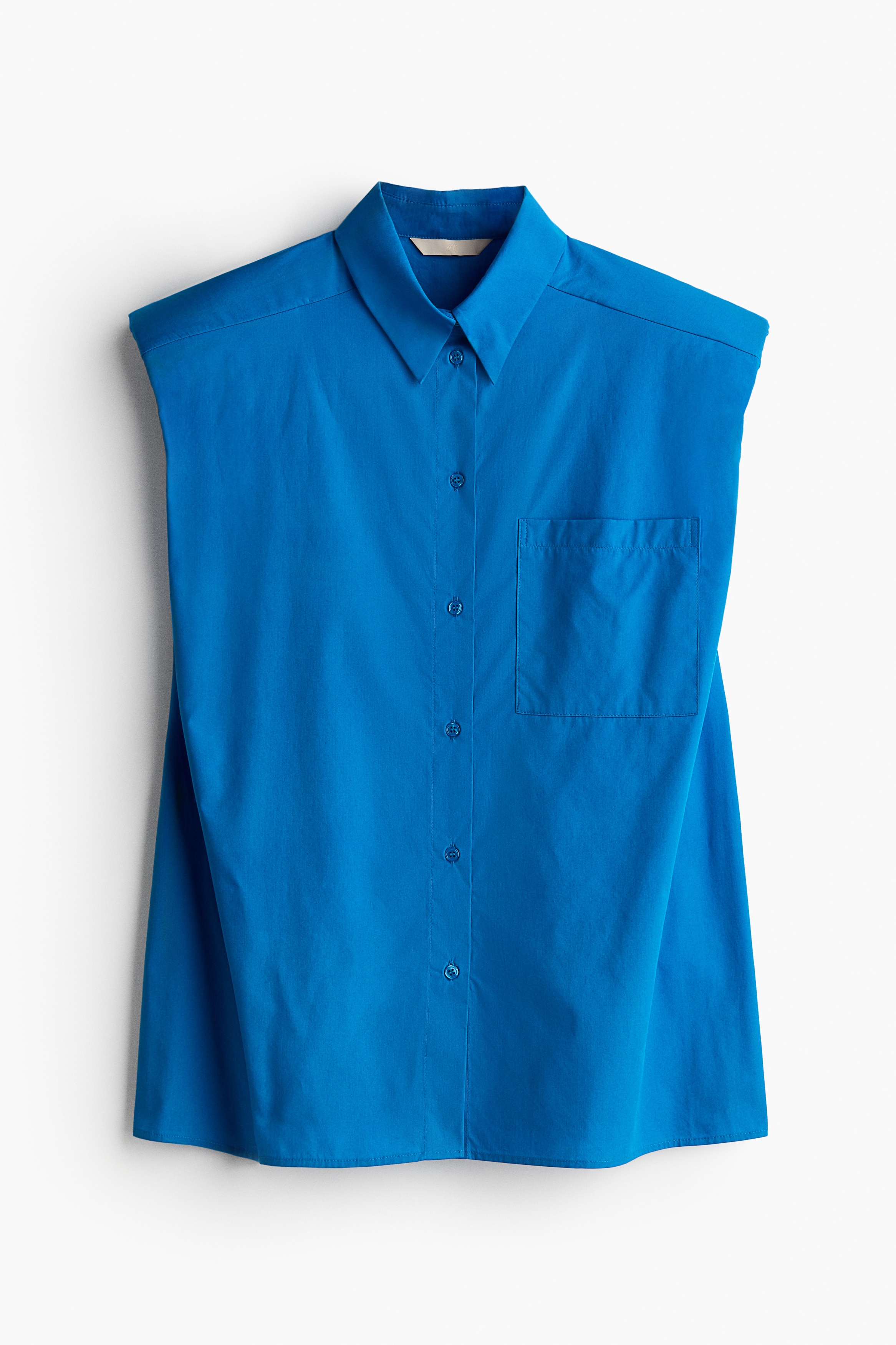 Signore - Blu acceso Camicia senza maniche con spalle imbottite - Size: S  - H&M