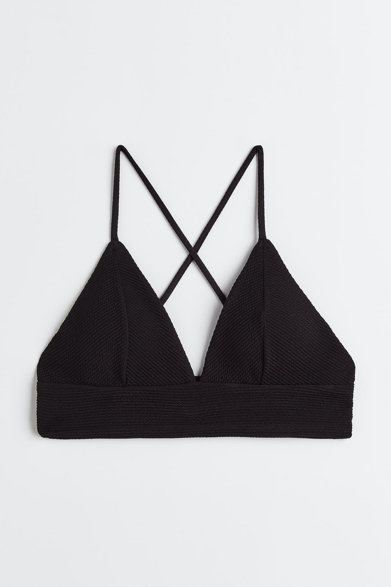Black High Rise Hoop Triangle Bikini main image 0