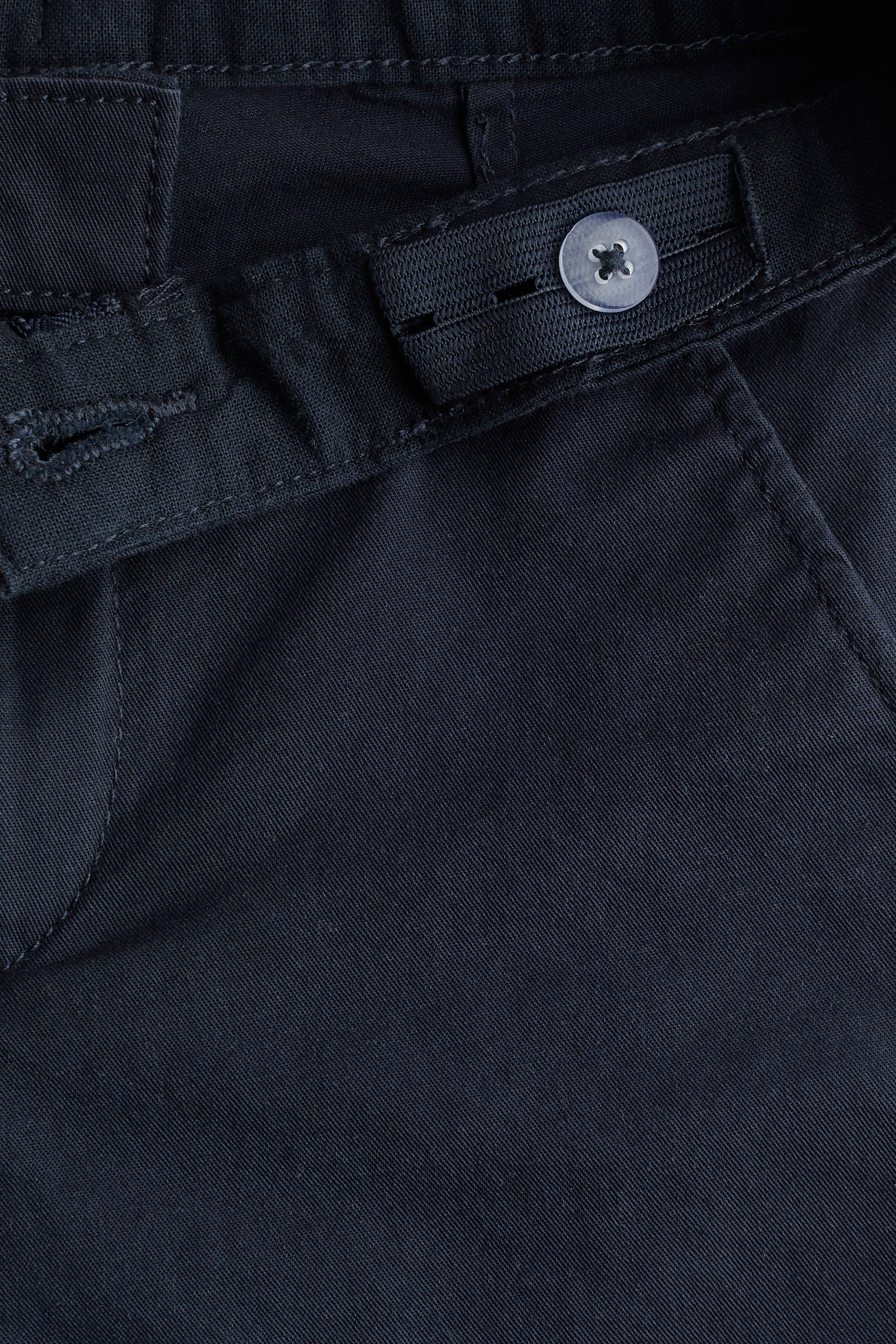 Cotton chino shorts - Navy blue/Rust brown/Sage green - 4