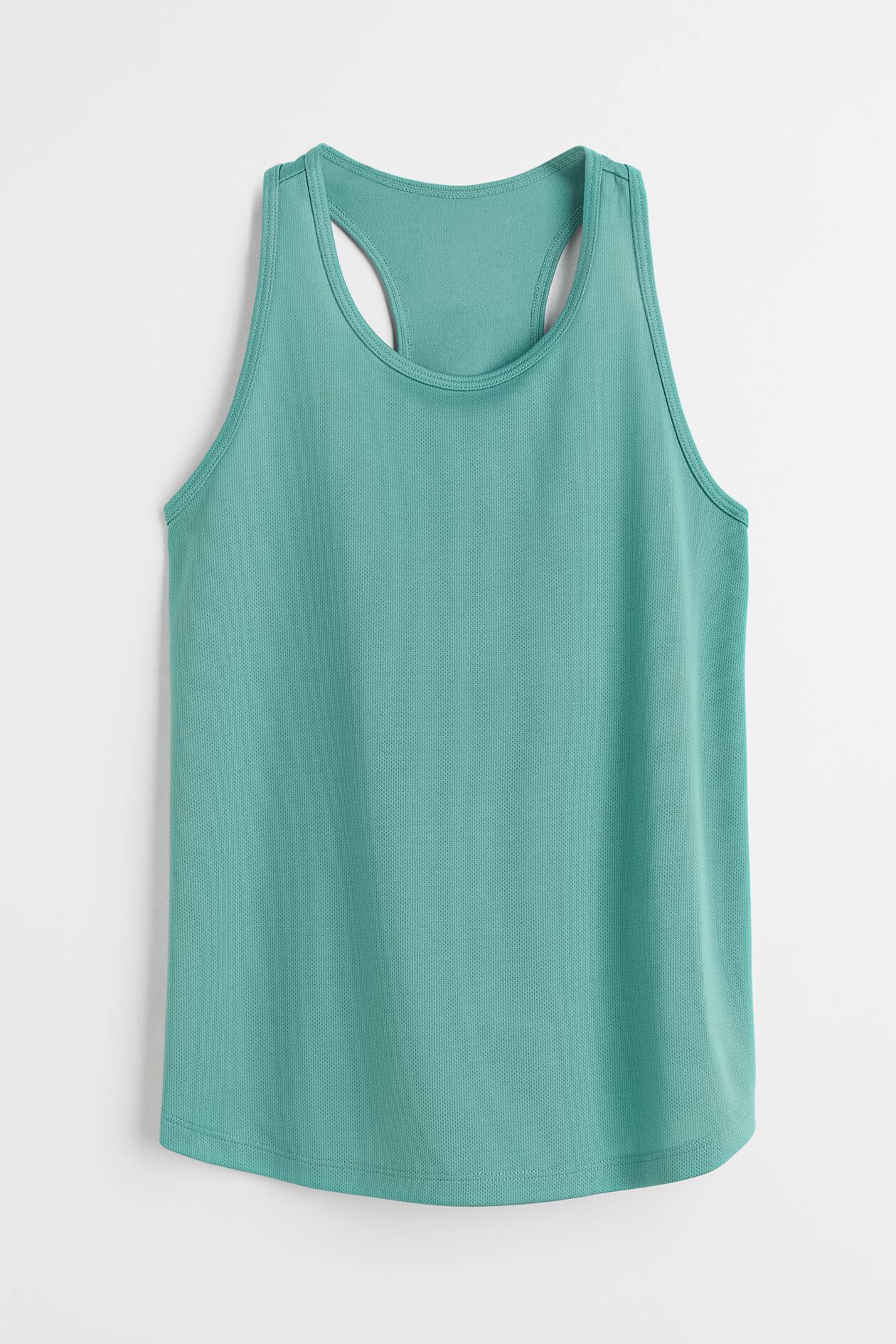 Sports vest top - Round neck - Sleeveless - Turquoise - Kids | H&M GB