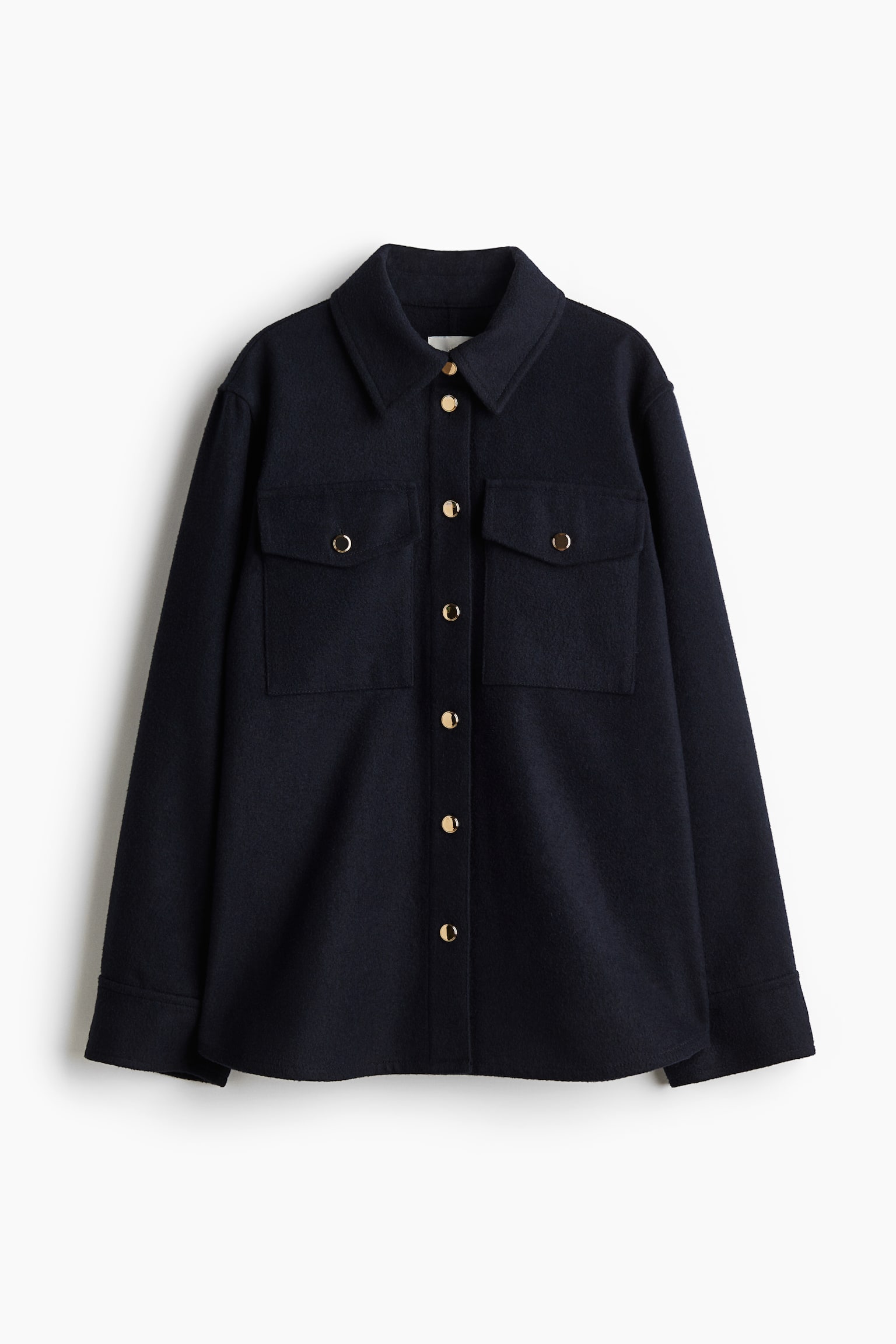 Oversized shacket - Navy blue - 2