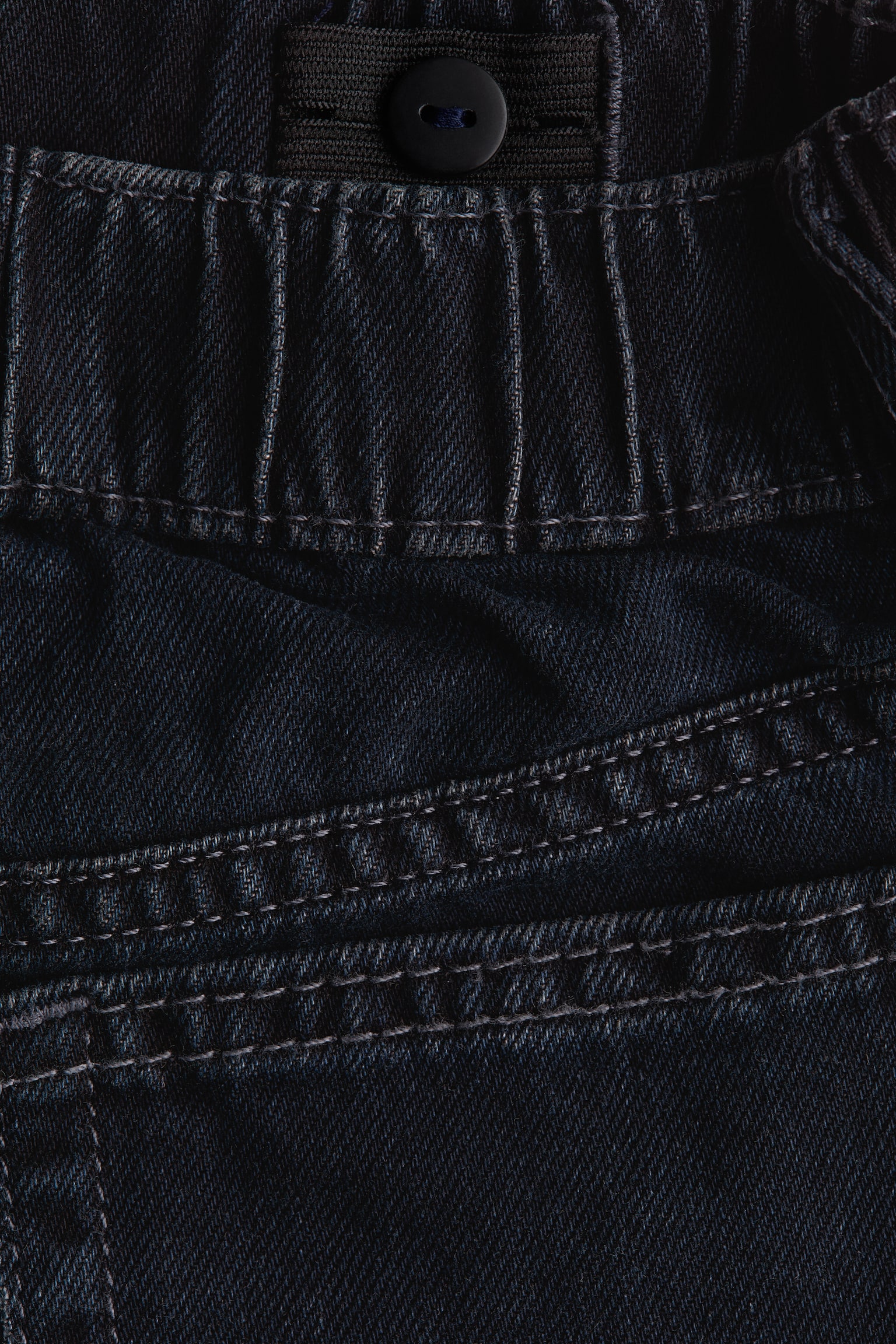 Детские джинсы H&M Loose Fit, цвет: Тёмный джинсовый синий — фото 7