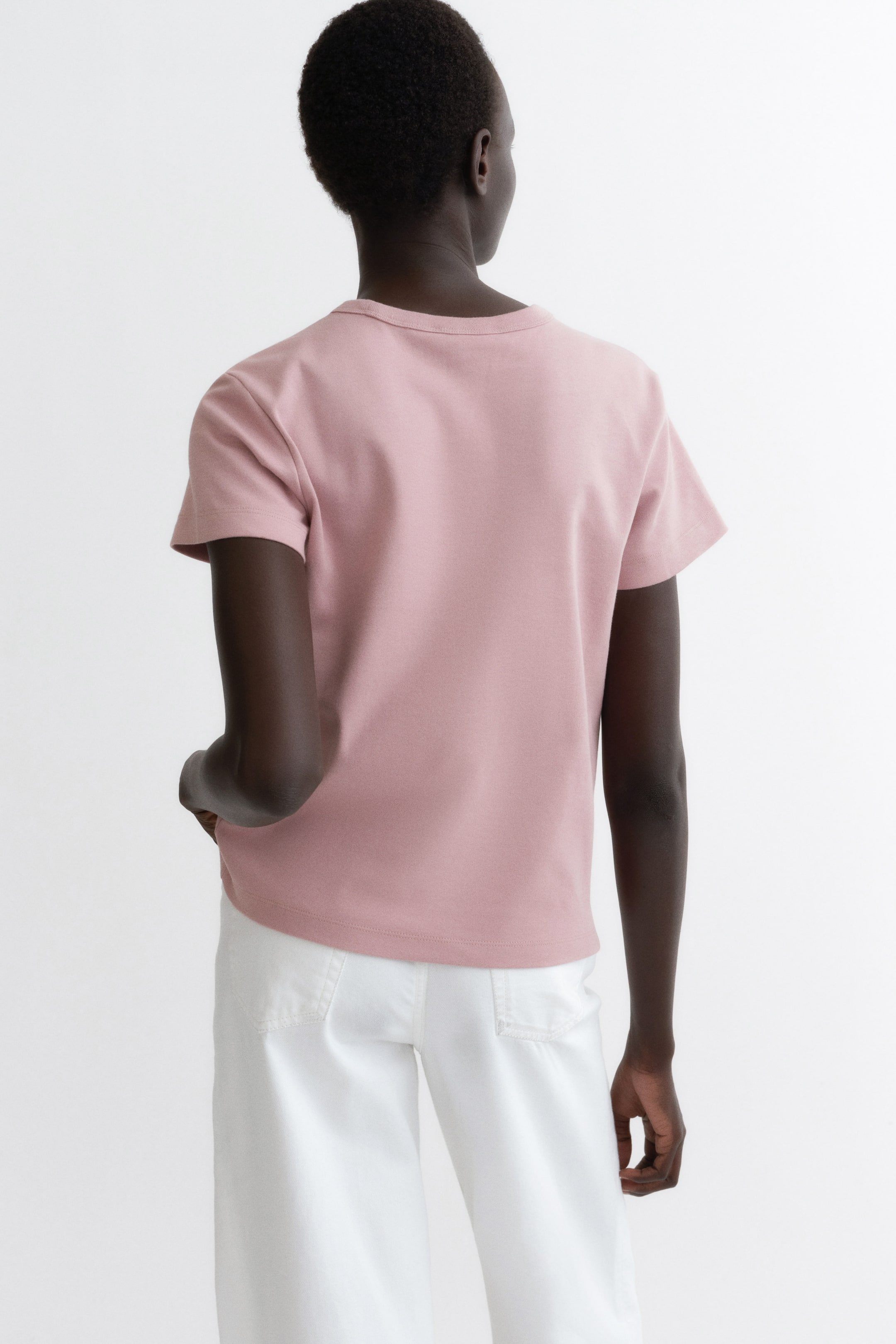 Ver imagen más grande: Camiseta de algodón - Rosa de antaño - MUJER | H&M ES 3