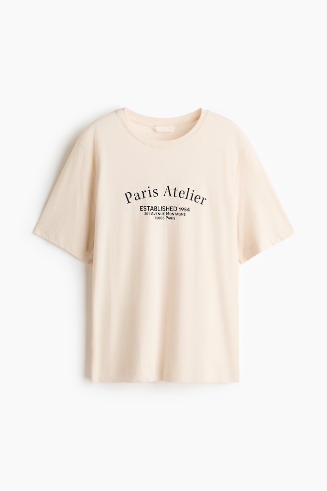T-shirt imprimé - Beige clair/Paris Atelier/Blanc/Trattoria/Jaune clair/Energized/Marron foncé/Italia/Beige clair/Atacama/Marron/Solare/Blanc/Trattoria Laguna/Crème/Brasil/Noir/Costa Rica/Marron foncé/palmiers/Blanc/Rio de Janeiro/Rose ancien/Solare/Crème/Marrakech/Beige clair/rayé/Rouge/Le Marais - 1