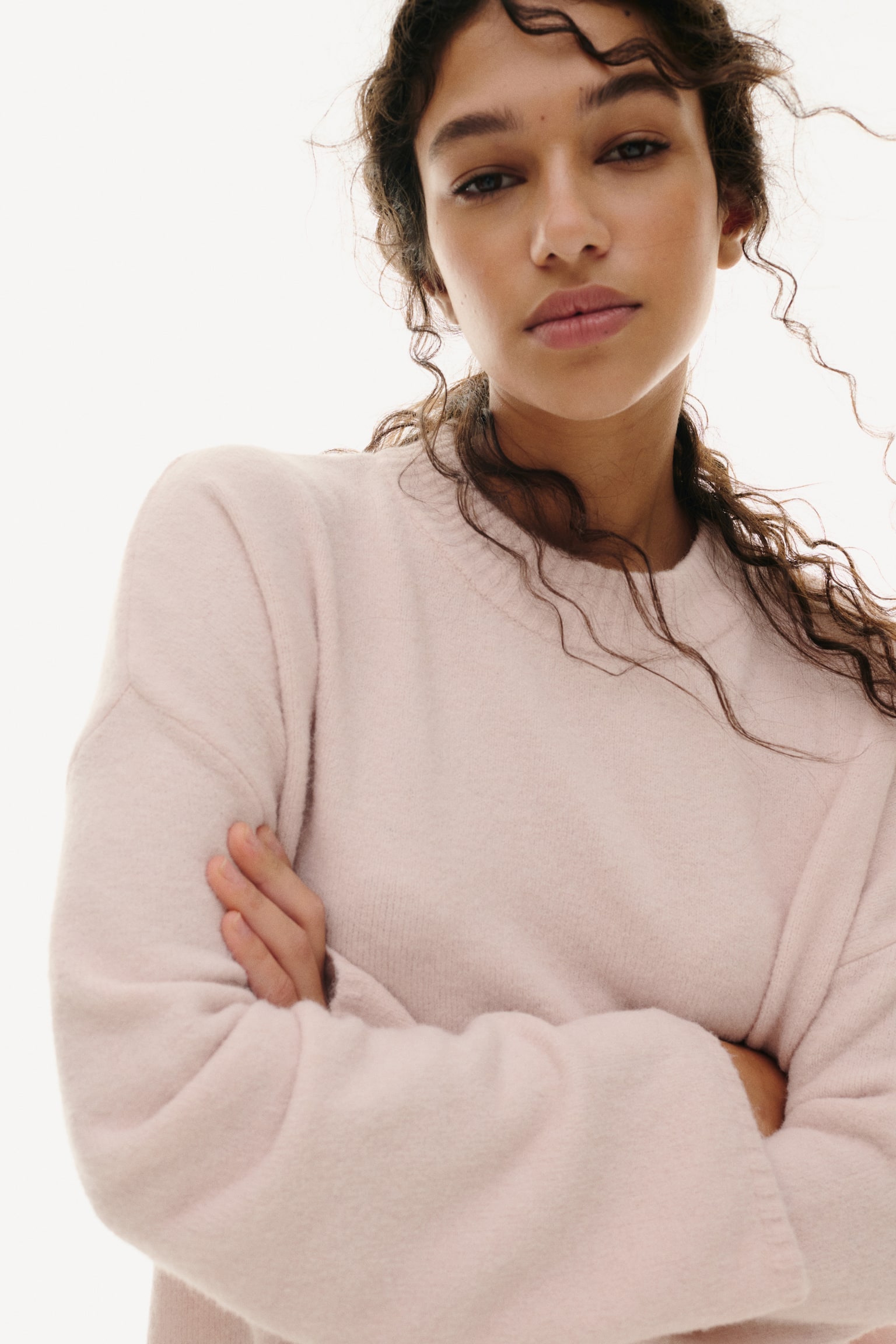 Jumper - Rosa palo/Beige jaspeado claro/Beige jaspeado/Gris jaspeado/Beige claro/Café oscuro - 2