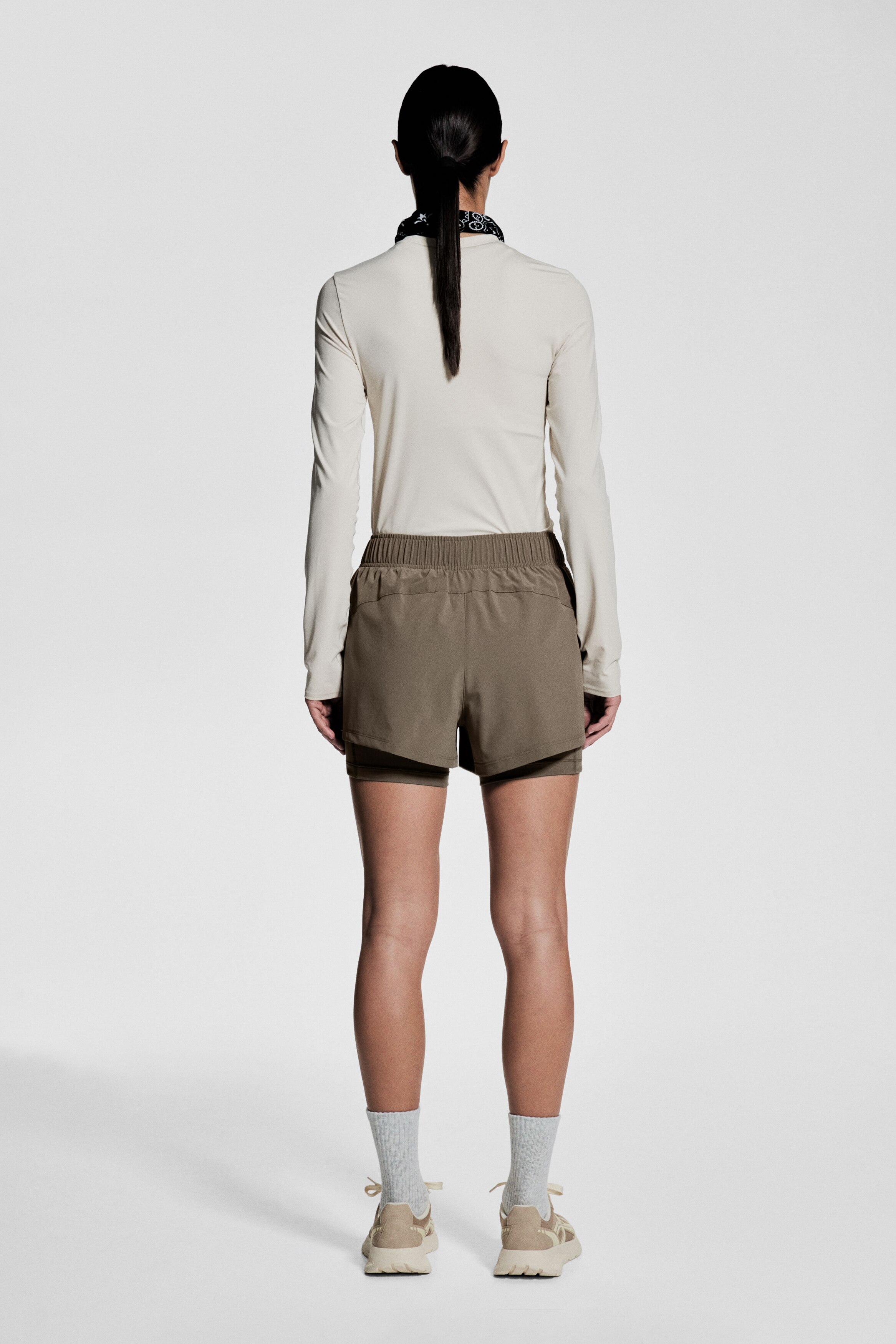 Double-Layered Running Shorts with DryMove™ - Soft pink