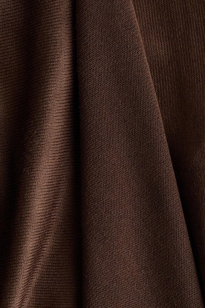 MAMA Pull d'allaitement avec détail façon écharpe-Marron foncé - 3