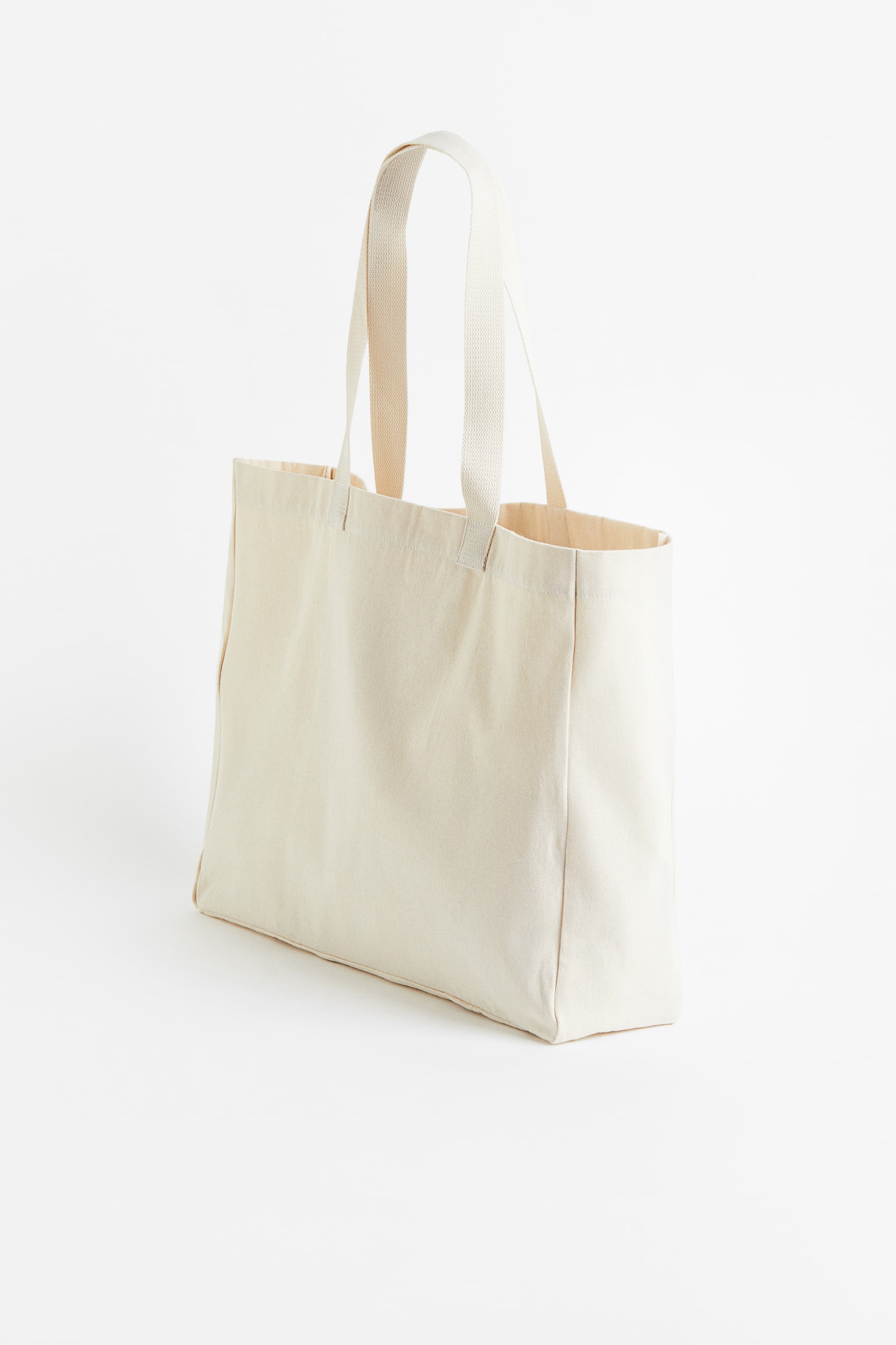 Printed canvas shopper - Cream/Fanta - 3