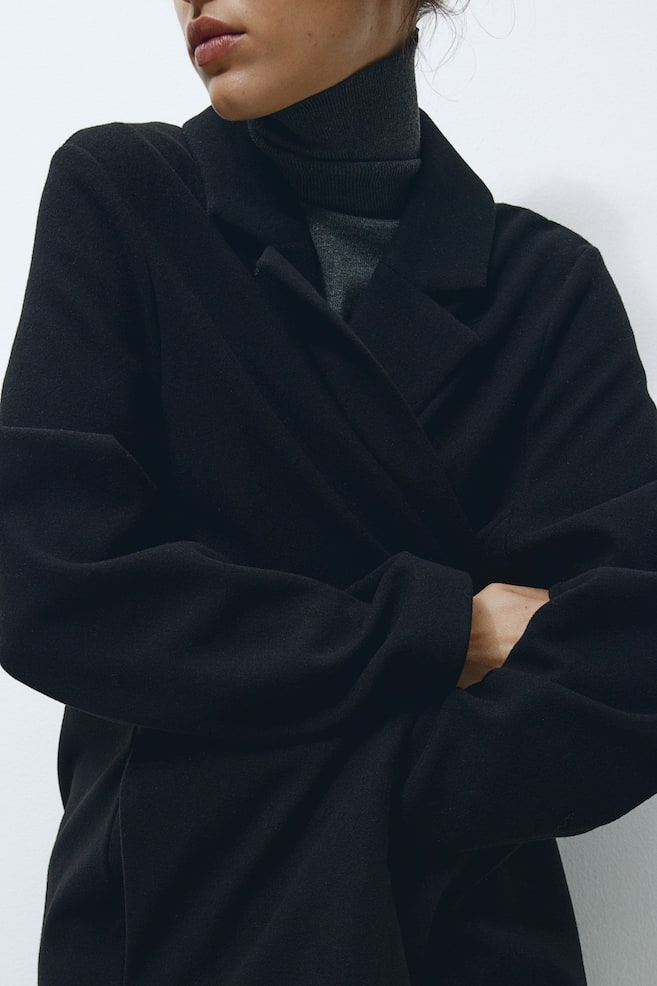 Manteau à fermeture droite - Noir/Gris clair/Beige chiné/Crème/dc - 3