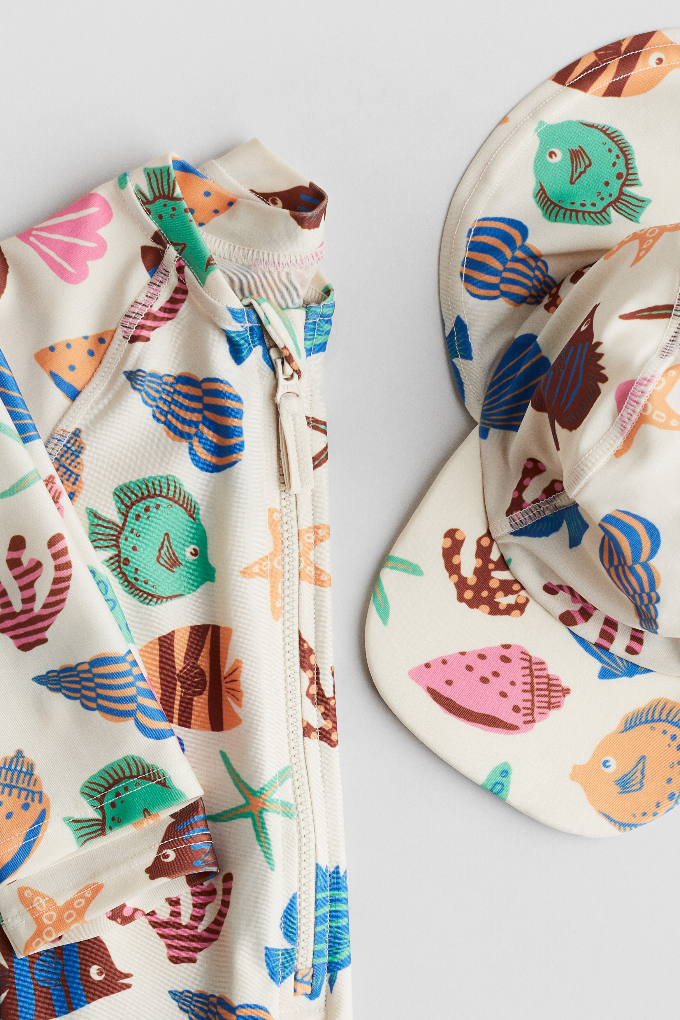 BEACH HOUSE SWIM Phoebe – Langärmeliger Sonnenschutz Mit Reißverschluss, UPF 50+, Gerafft, Loose Fit