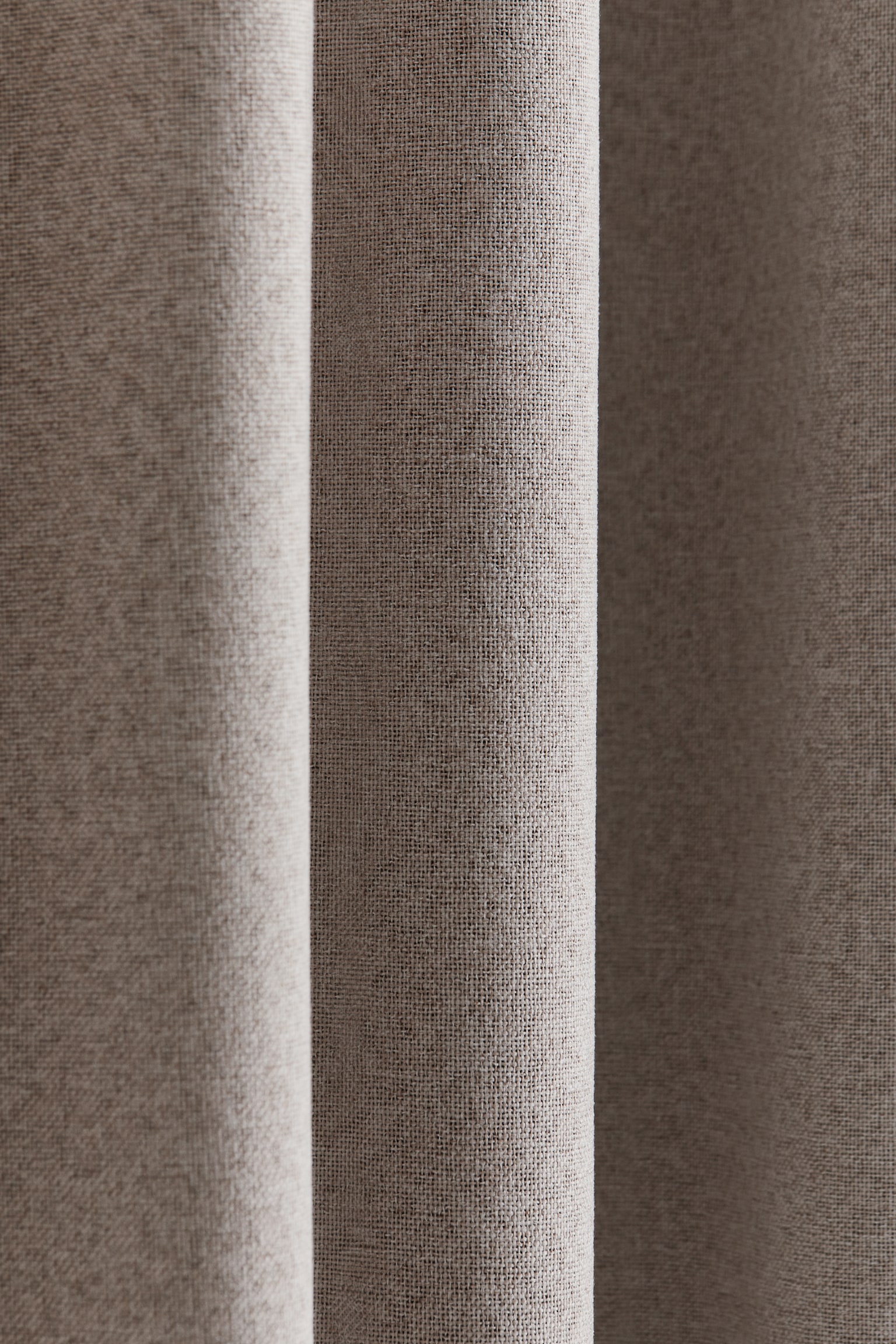 2-pack blackout curtain lengths - Grey marl/Light greige marl - 2