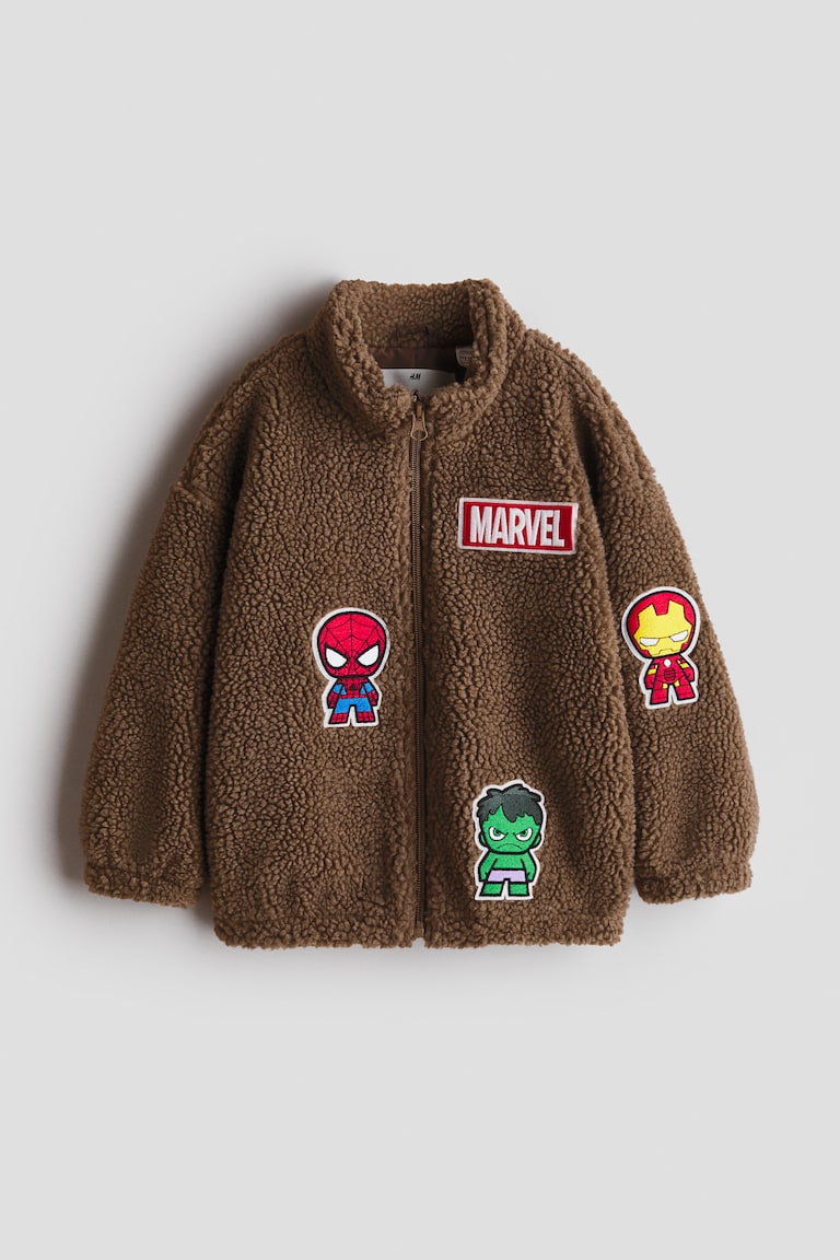 Tedi jakna s reljefnim detaljima