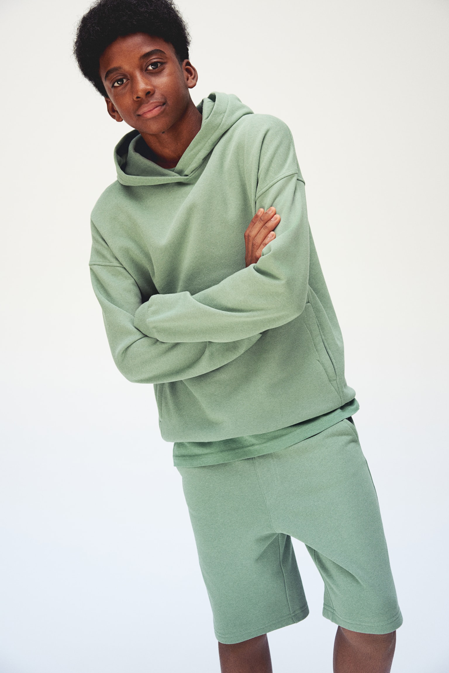 2-piece sweatshirt set - Green - 4