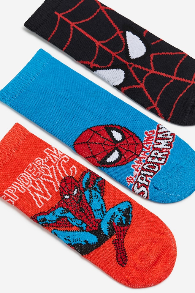 7-pack socks - Black/Spider-Man/Dark blue/Spider-Man/Dark green/Pokémon - 2