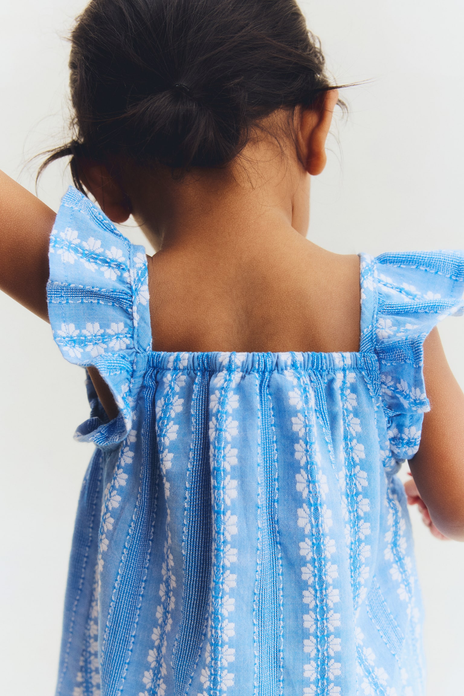 Embroidered-Detail Cotton Dress - 5