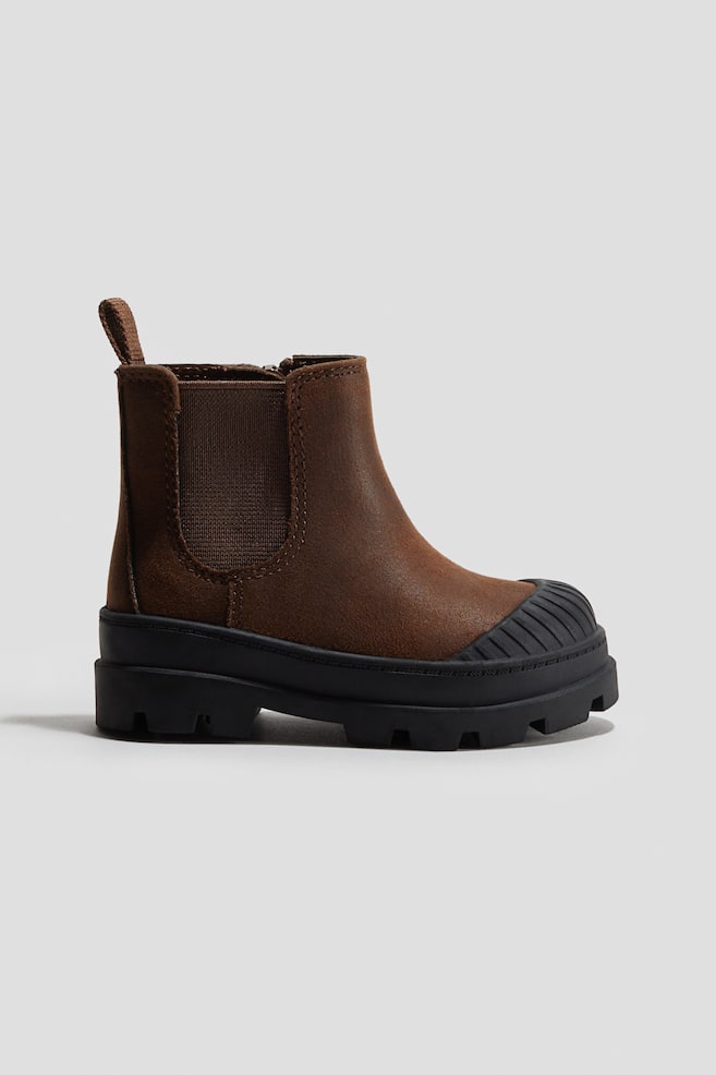Bottines Chelsea Chunky - Marron/noir/Noir - 1