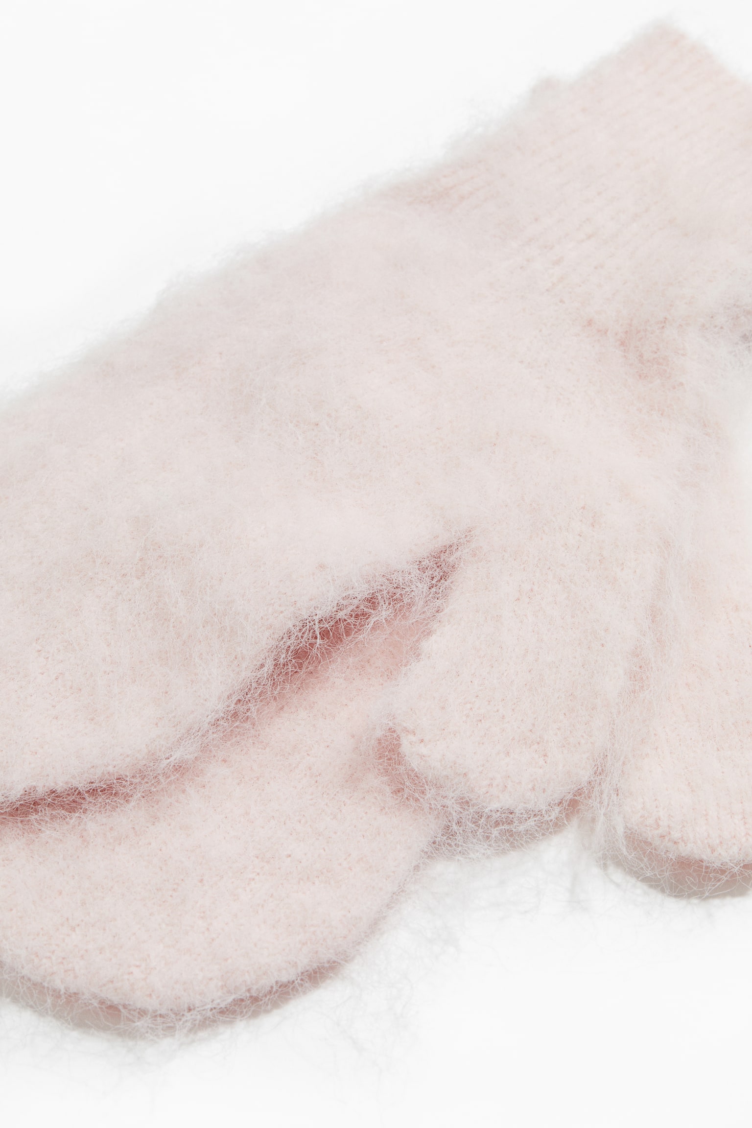 Mittens - Powder pink/Greige marl/White - 2