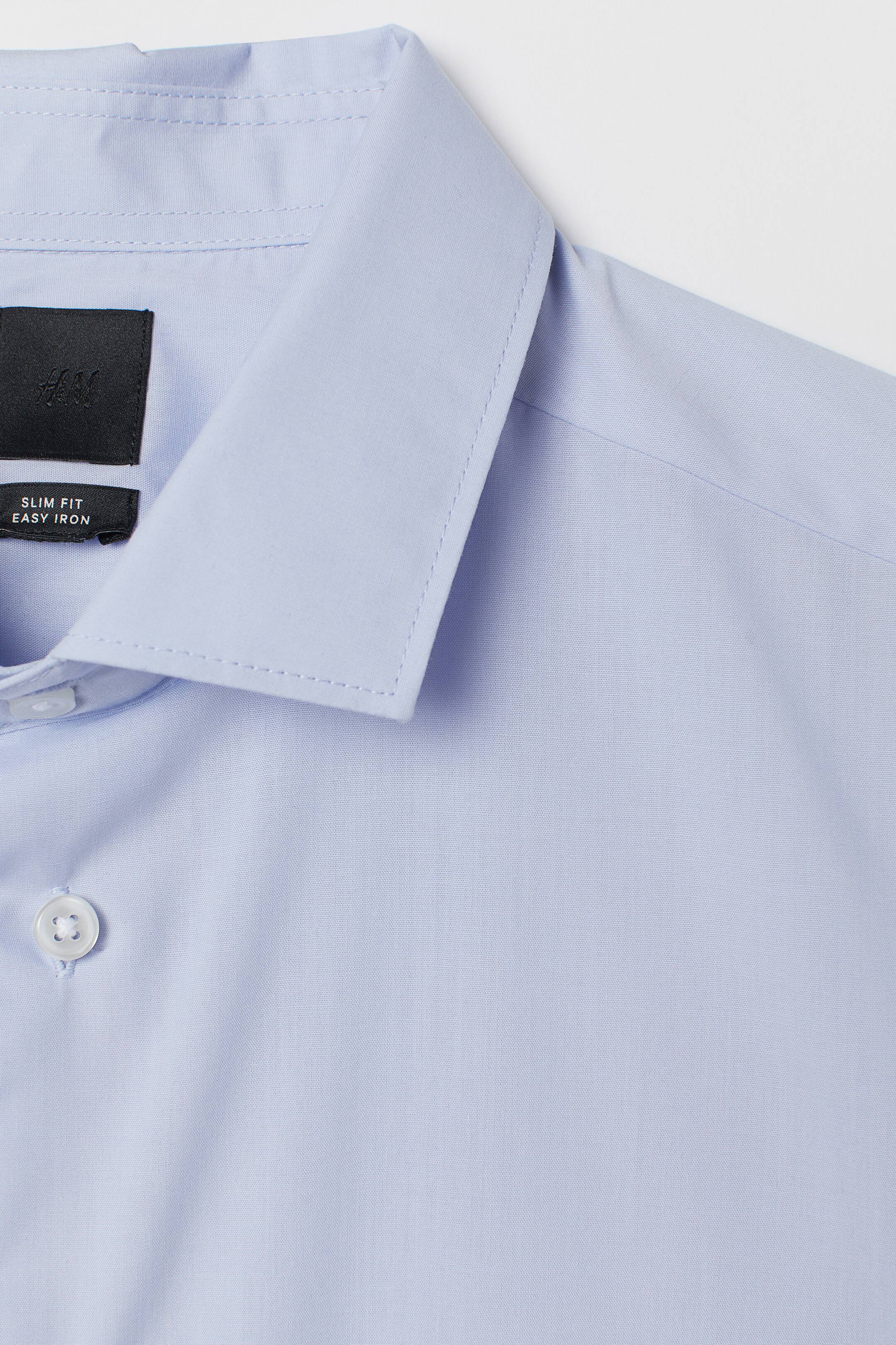 Zobrazit větší obrázek: Košile Easy iron Slim Fit - Bleděmodrá - MUŽI | H&M CZ 2