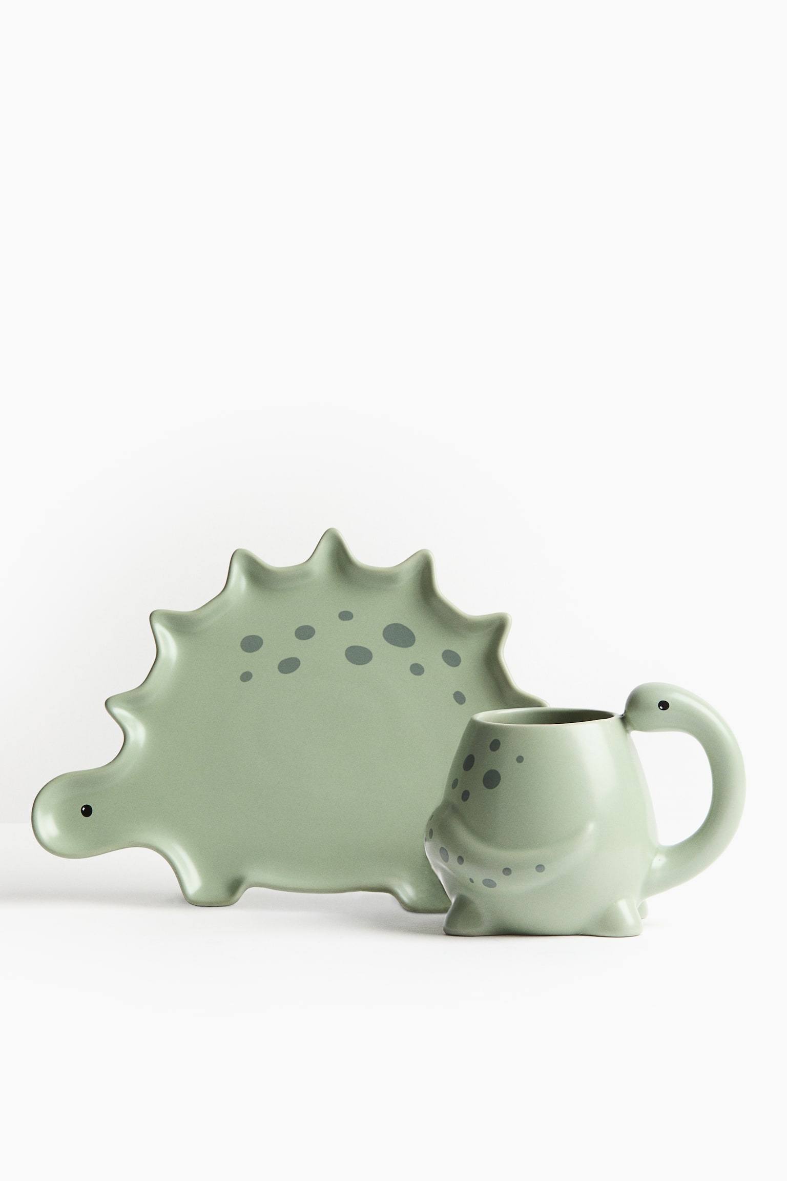 Dinosaur-shaped plate - Green - 2