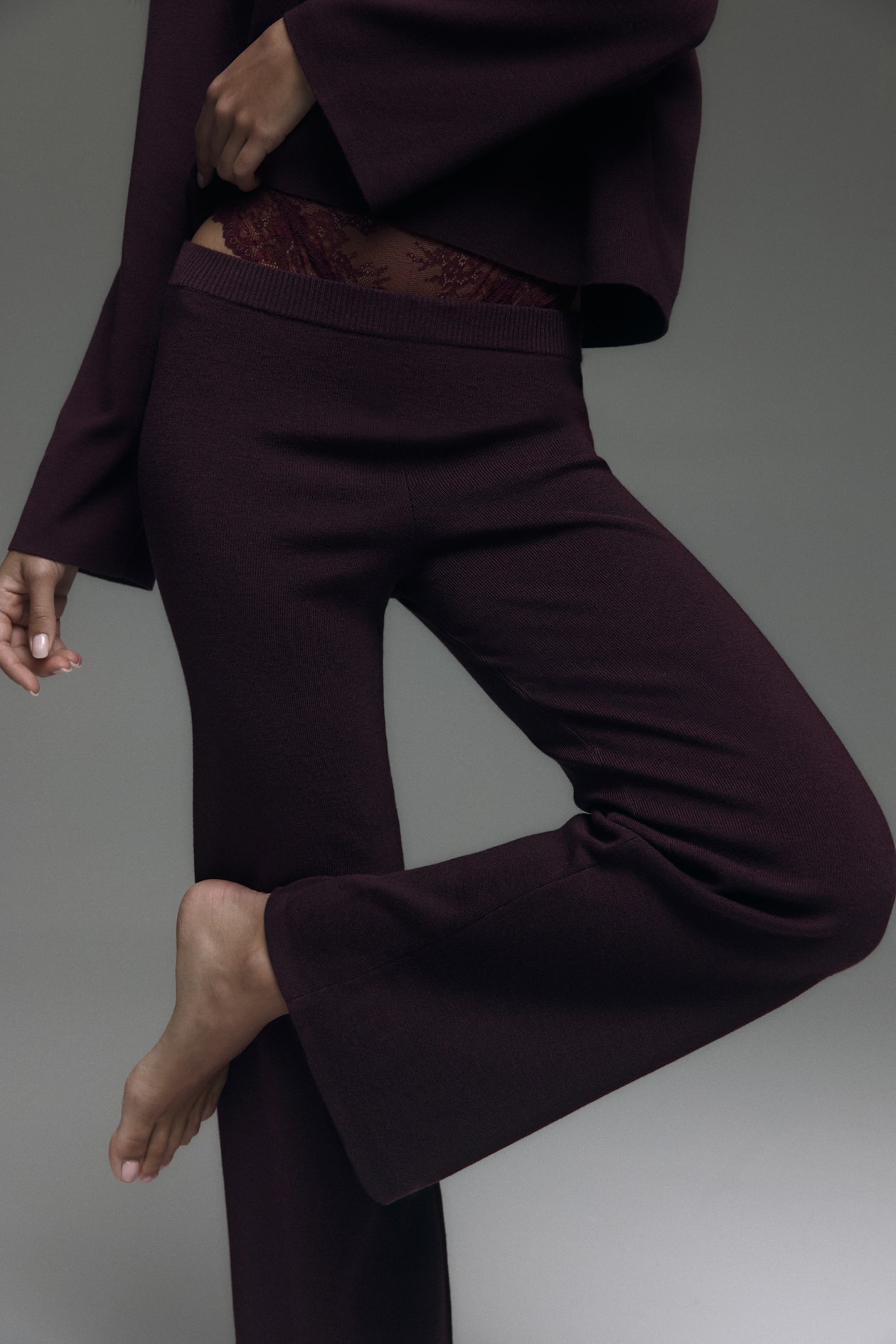 Fine-Knit Pants - image 3