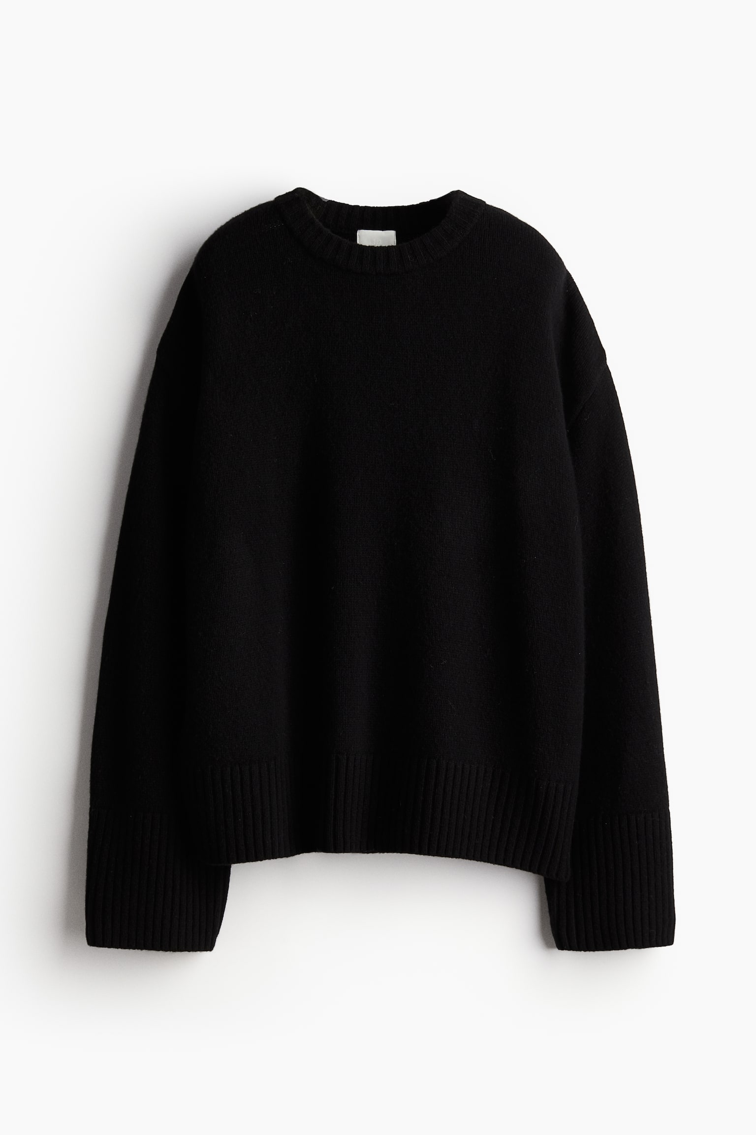 Oversized cashmere-blend jumper - Black/Dark grey/Light beige/Greige - 2