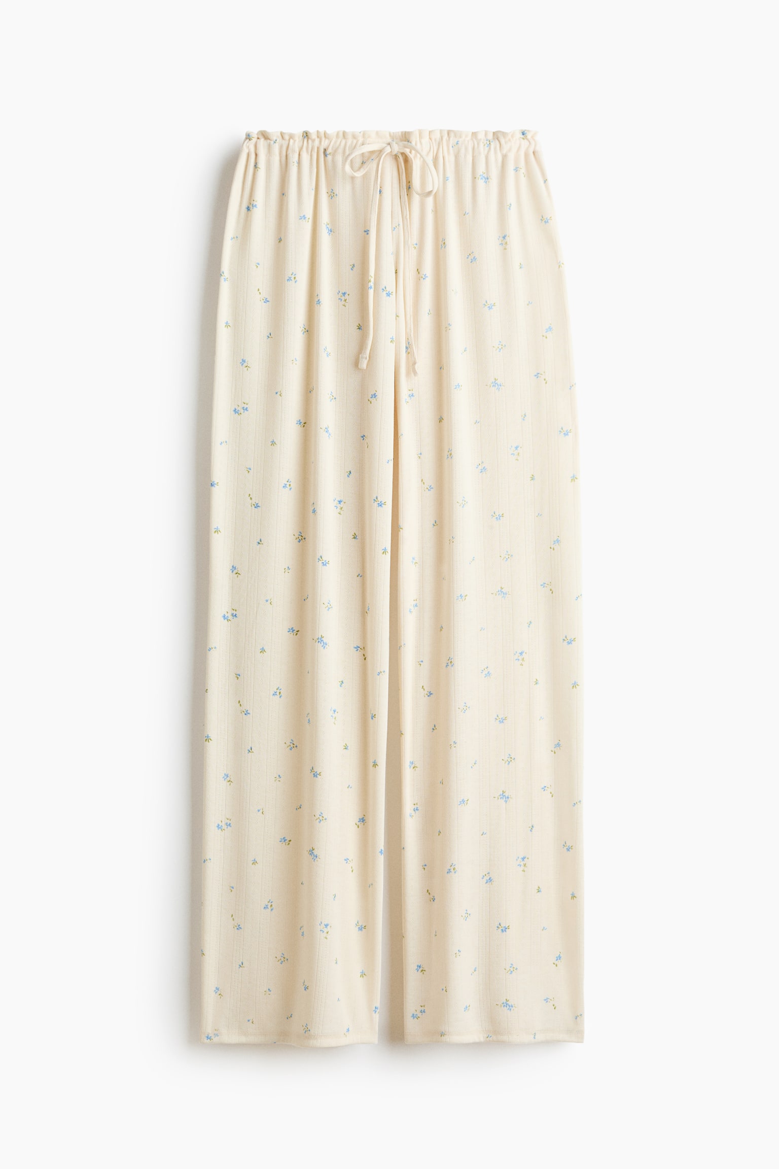 Pointelle pyjama bottoms - Cream/Floral/Black/Light grey marl/Cream/Cream/Floral - 1