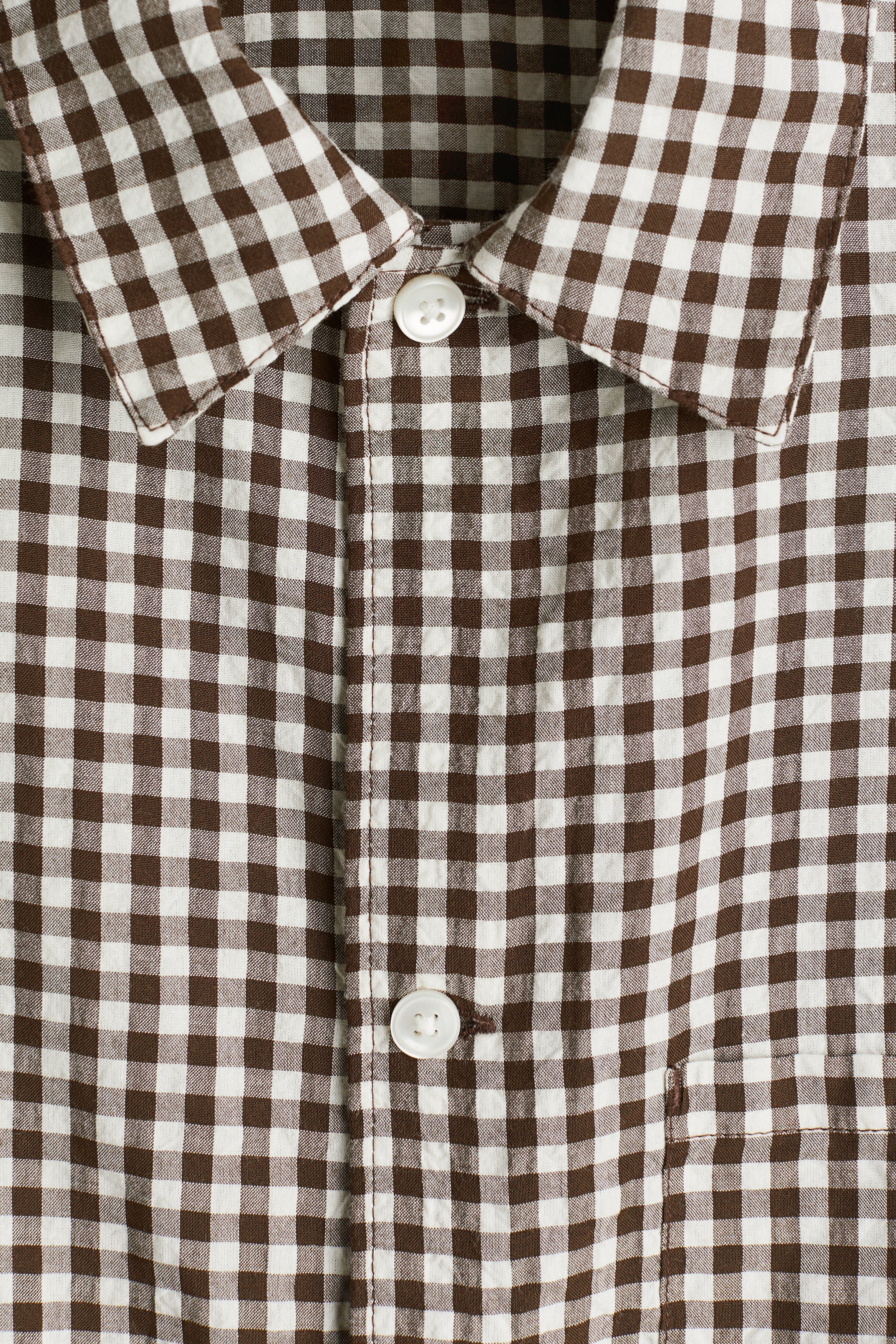 brown gingham dress shirt Varna midi dress in gingham