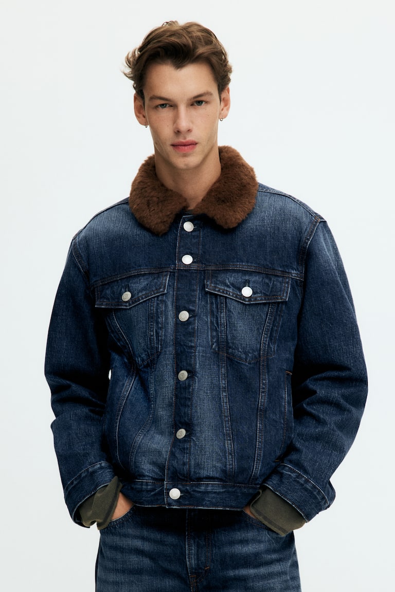 Denim Topman Waistcoat Collared Denim Trucker Jacket