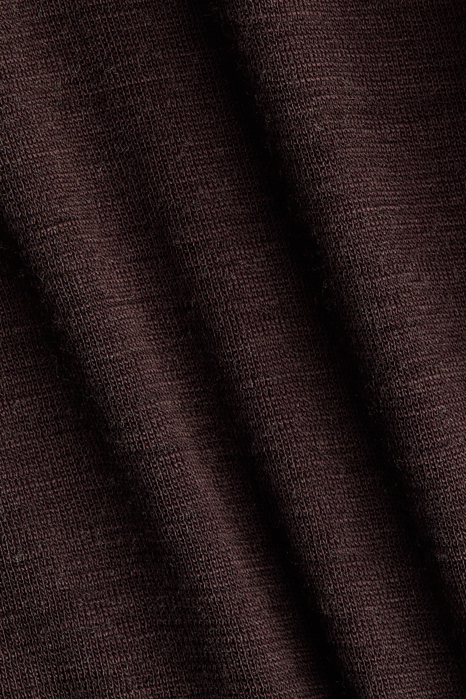 Wool jersey top - Dark brown/Grey marl - 5