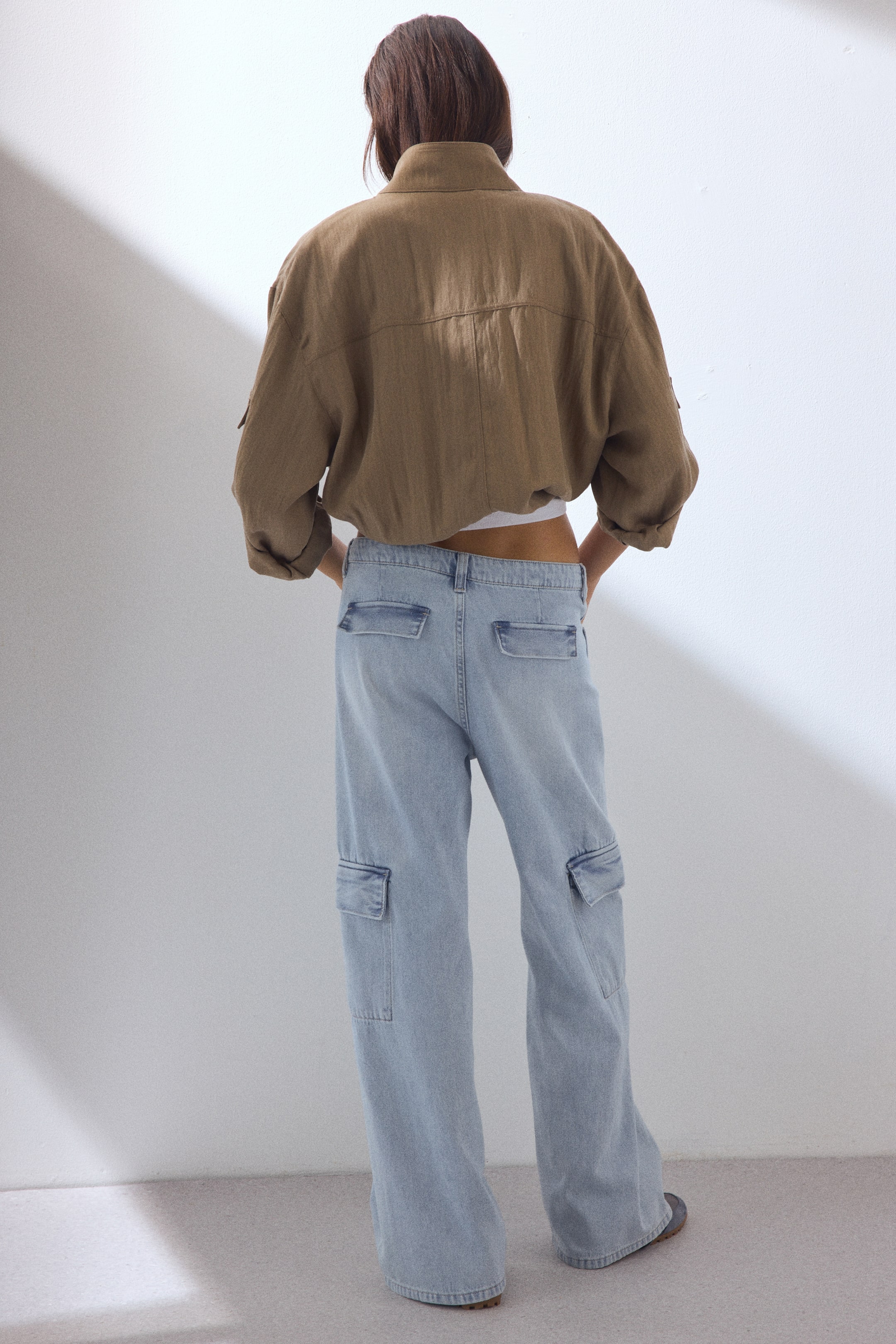 Wide-Leg Regular Waist Jeans
