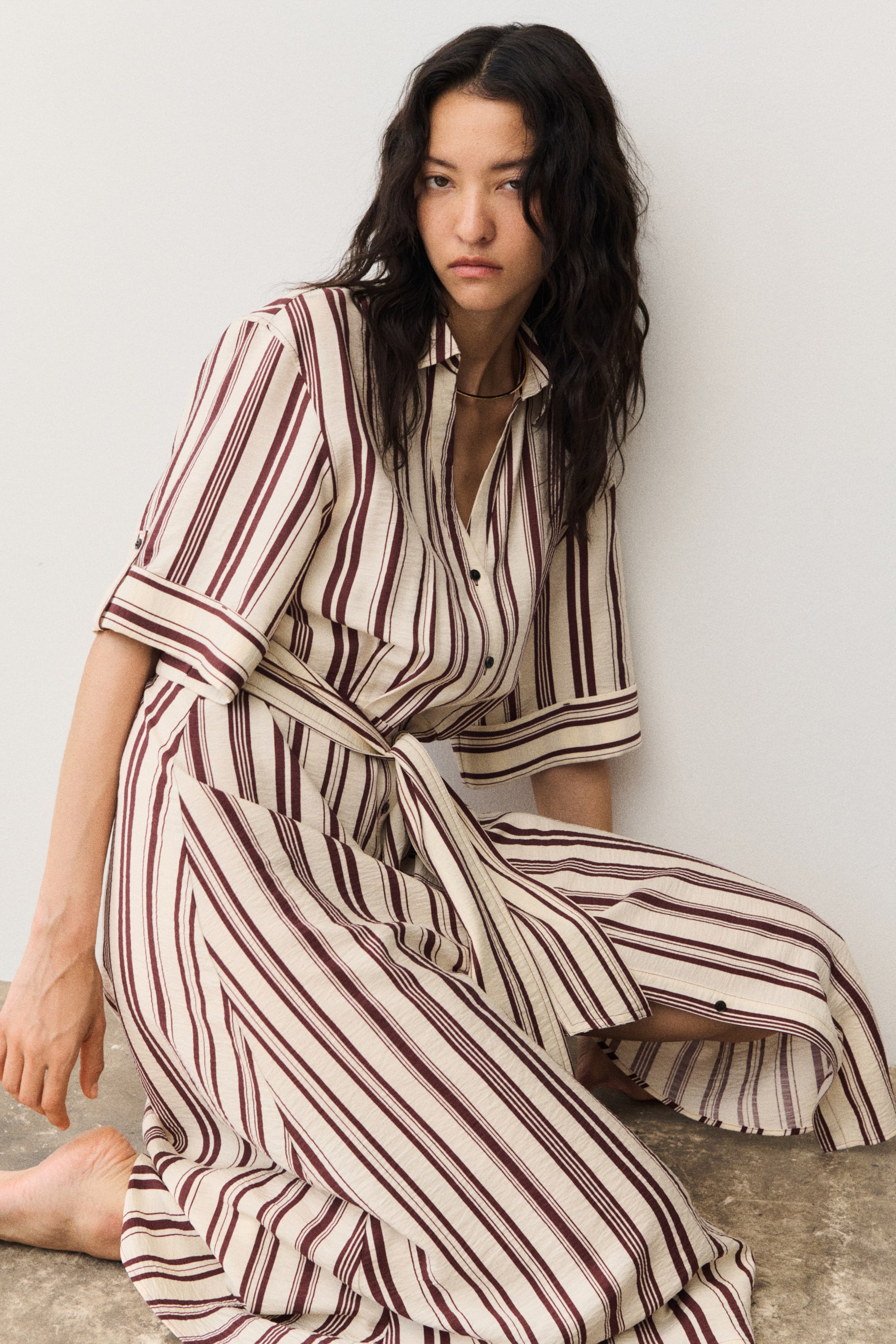 Tie-Belt Dress