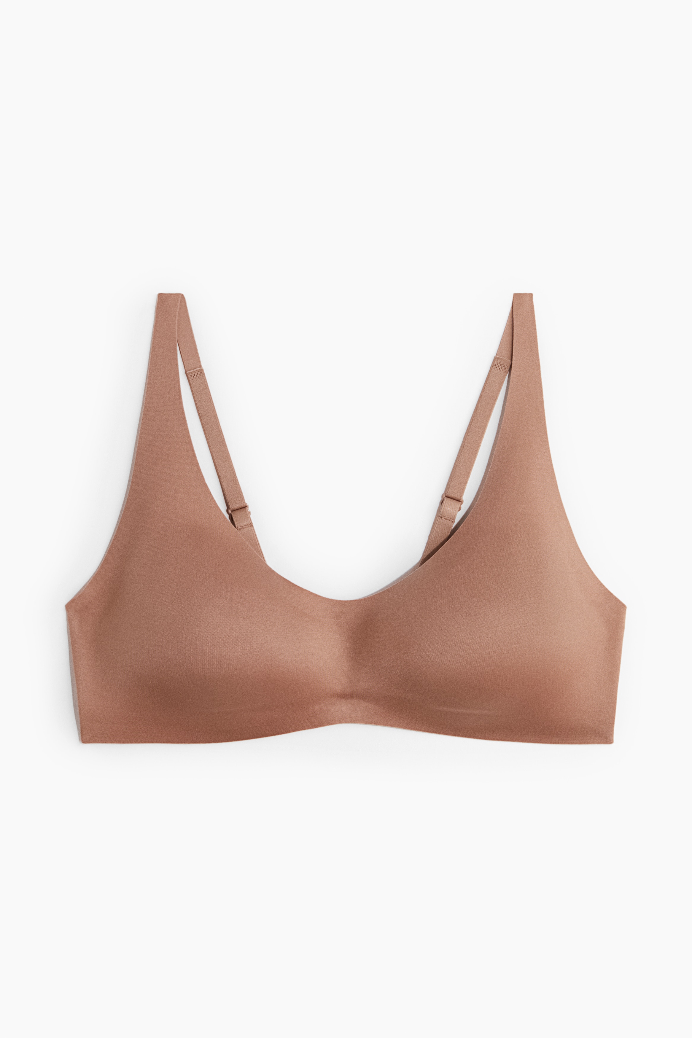 Reggiseno morbido imbottito in microfibra - Beige scuro/Nero/Marrone scuro