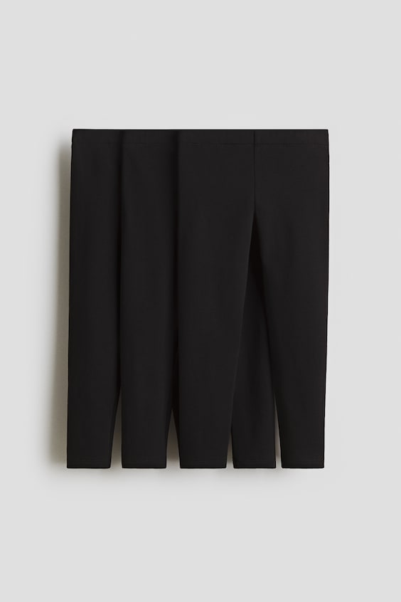 Детские леггинсы H&M 3-pack Brushed-Inside Jersey Leggings