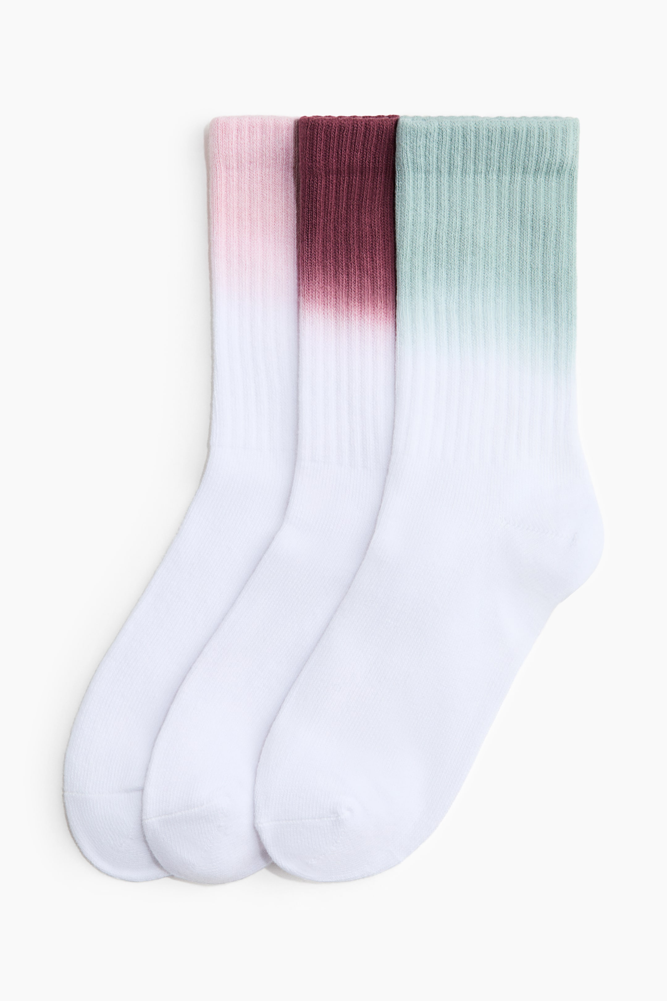 View larger image: 3-pack sports socks with DryMove™ - Light pink/Colour block - Ladies | H&M 1
