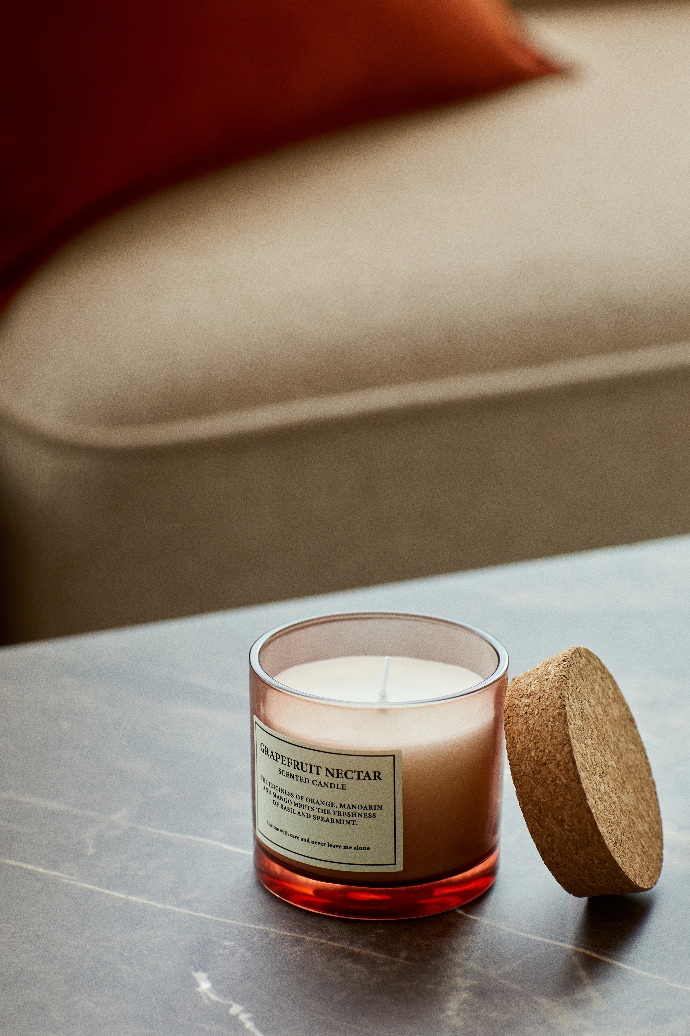 フレグランスキャンドル コルクふた付き - Sundried Linen - Home All