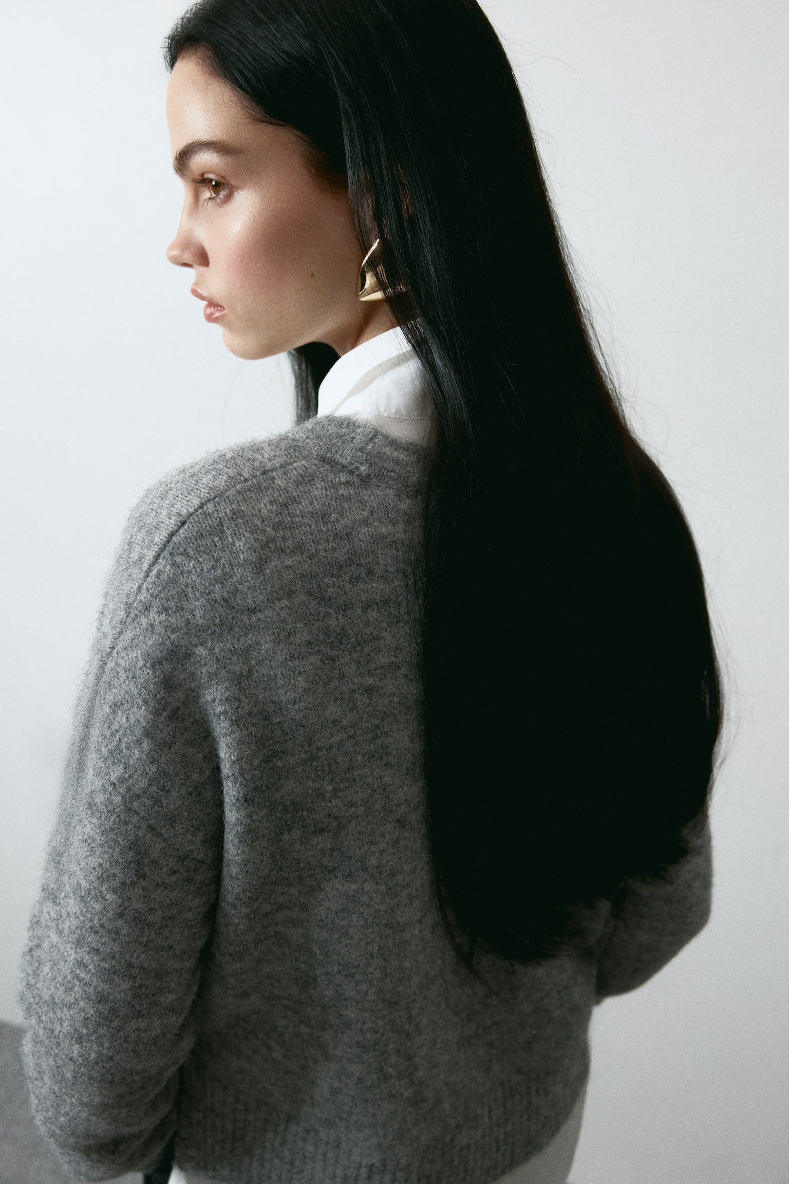 Jacquard-motif jumper - Grey marl/Adore - 5