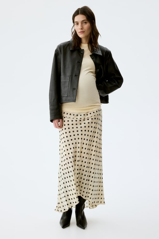 MAMA Ribbed top - Pale yellow/Light pink/White/Dark brown/Light greige - 2