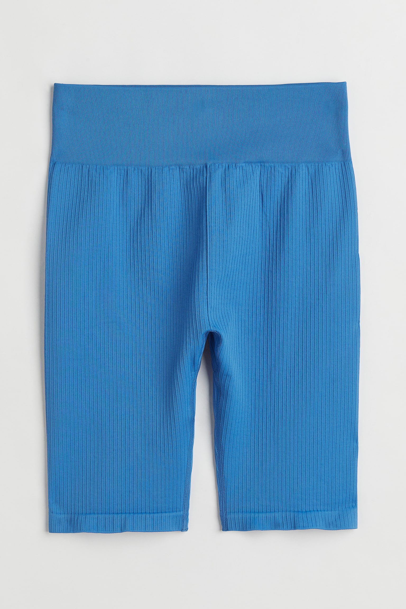 Seamless Activewear Bike Shorts - Blue/Black - 1