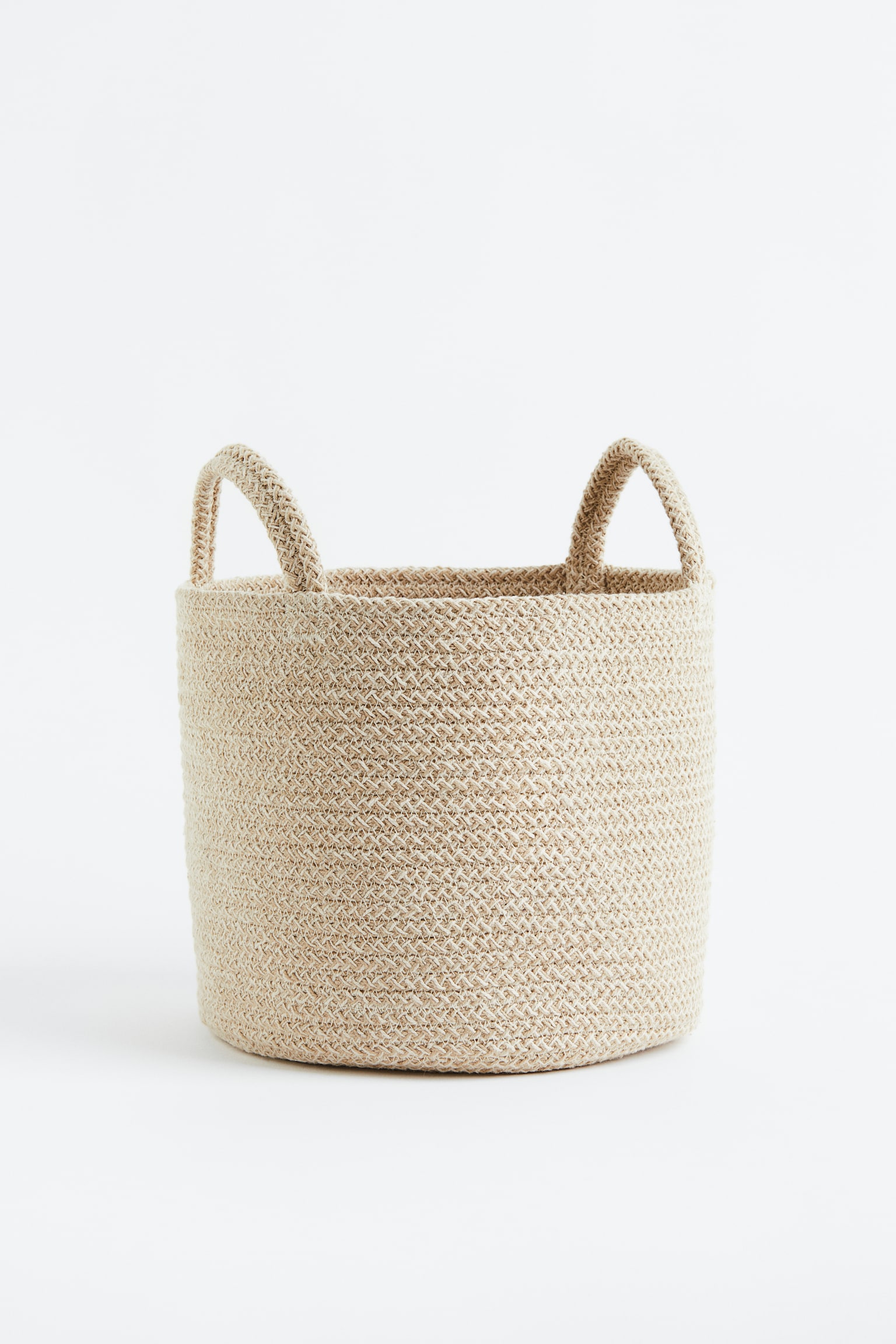 Cotton storage basket - Light beige - 1