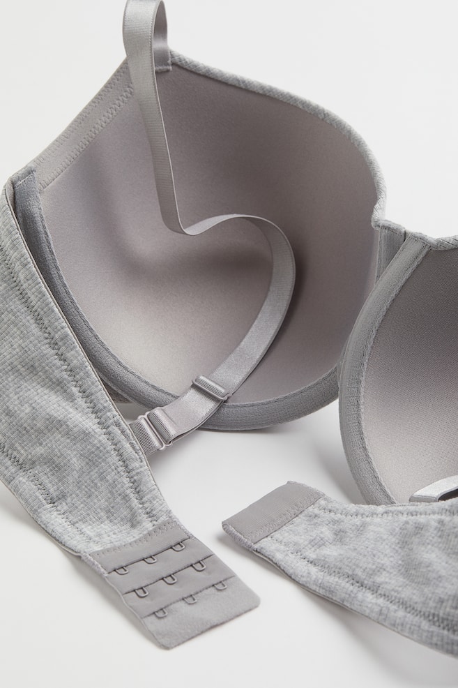 H&M+ 2-pack padded bras - White/Grey marl/Grey marl/Black/Beige/Black/Black/Beige/dc - 4