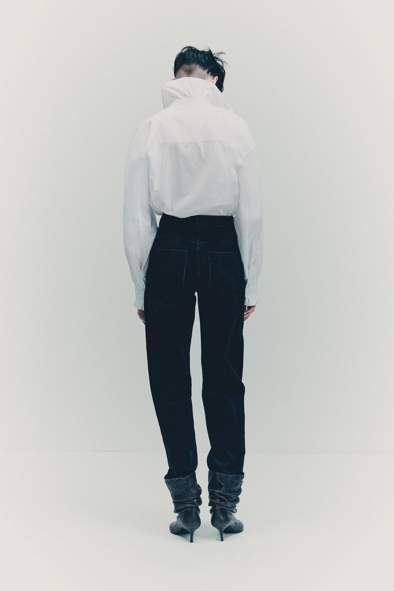 Ruffle-Trimmed Cotton Shirt - image 4