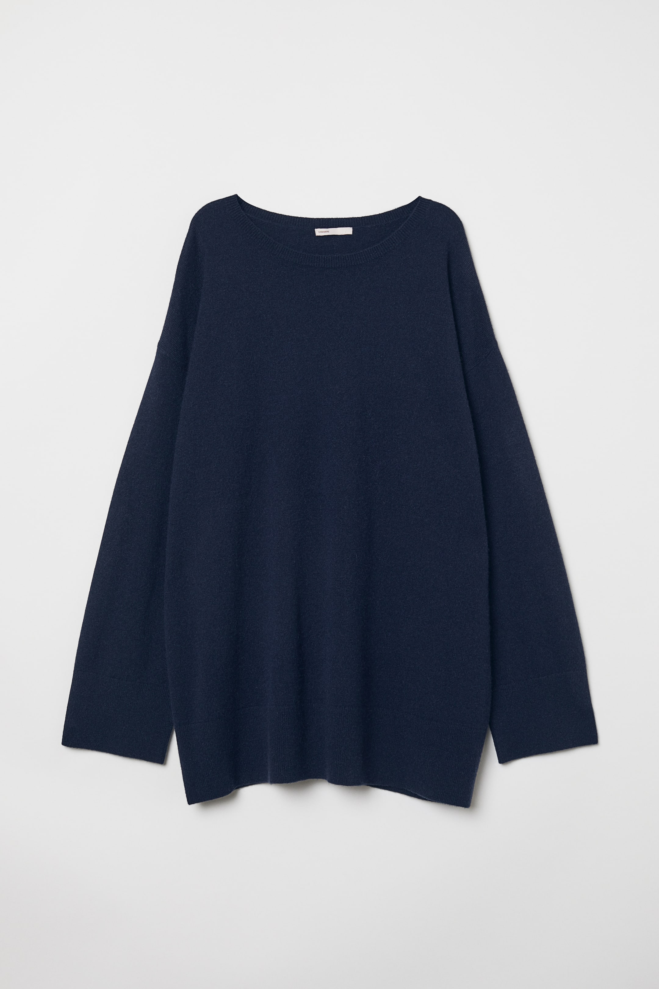 Oversized cashmere jumper Dark blue Ladies H&M