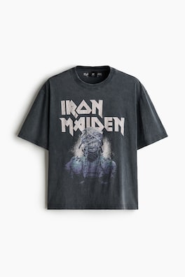 T-shirt i bomull med tryck Relaxed Fit
