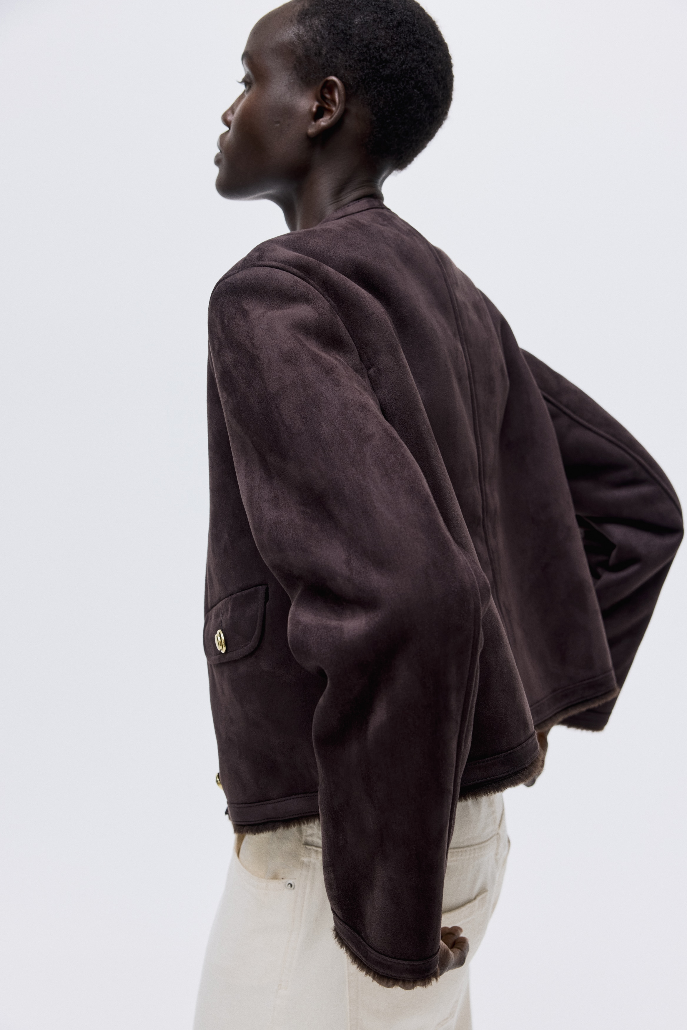Pile-lined jacket